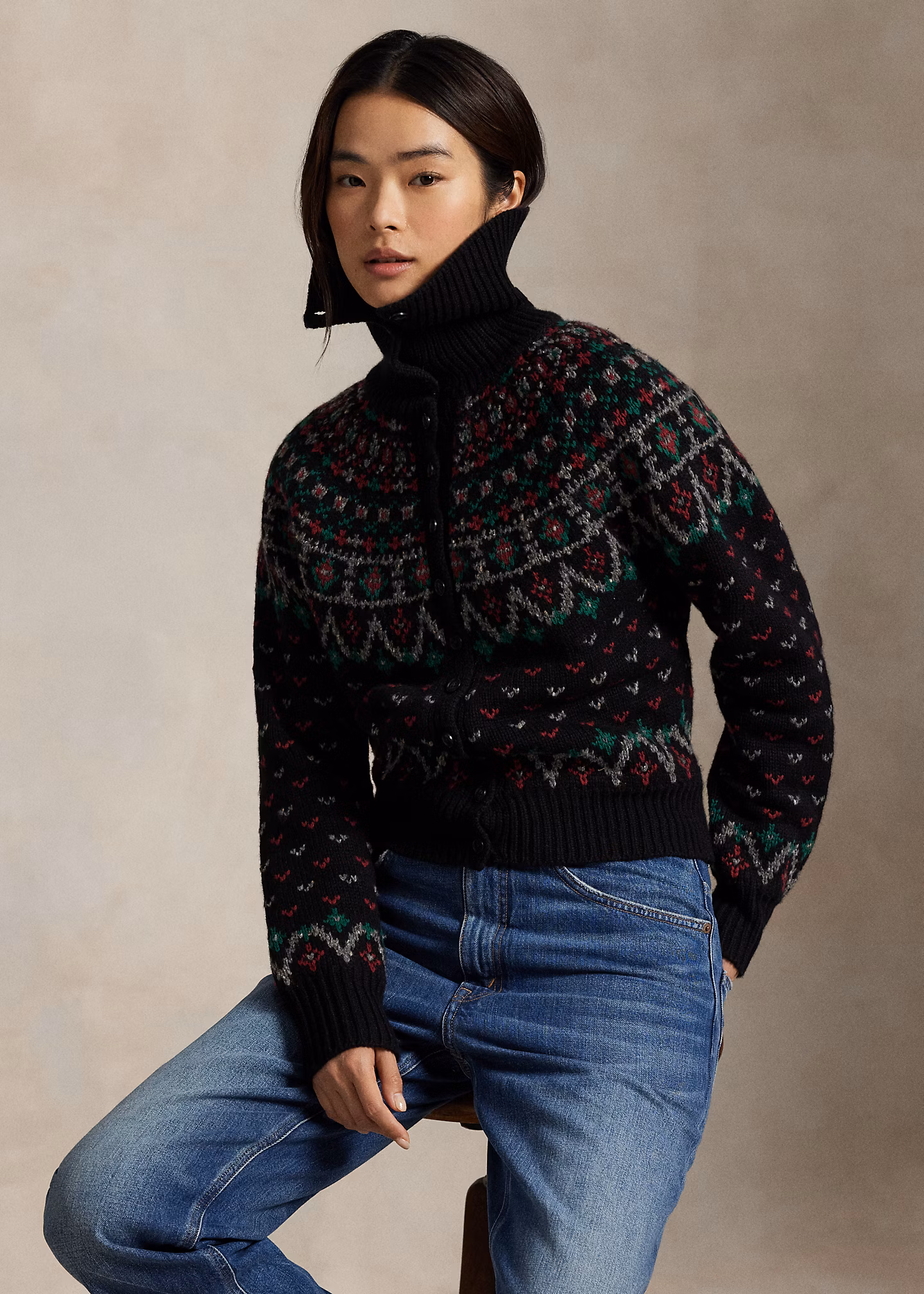 Strickjacke mit Fair-Isle-Muster - RALPH LAUREN OUTLET