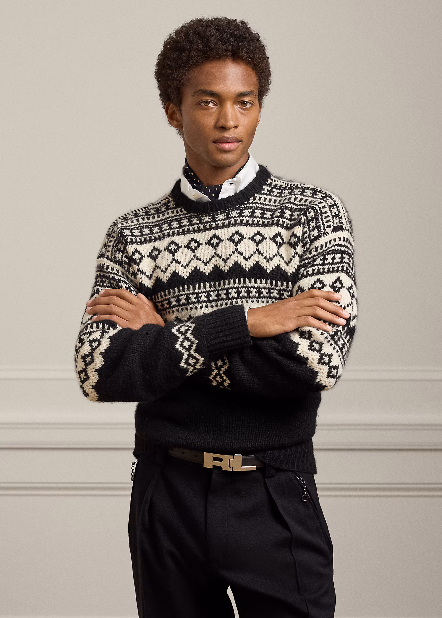 Fair-Isle-Rundhalspullover aus Kaschmir - RALPH LAUREN OUTLET