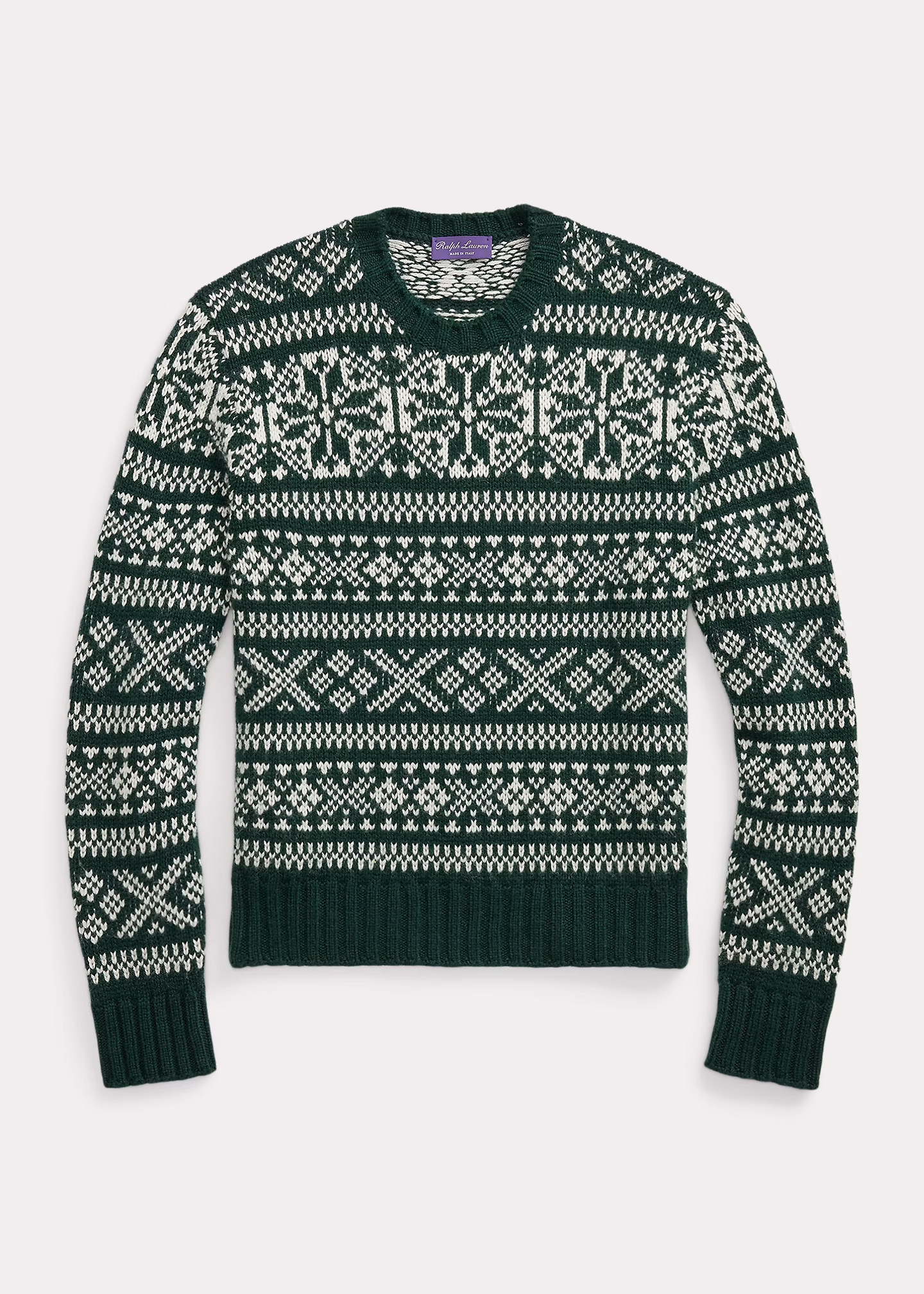 Kaschmirpullover mit Schneeflockenmuster - RALPH LAUREN OUTLET