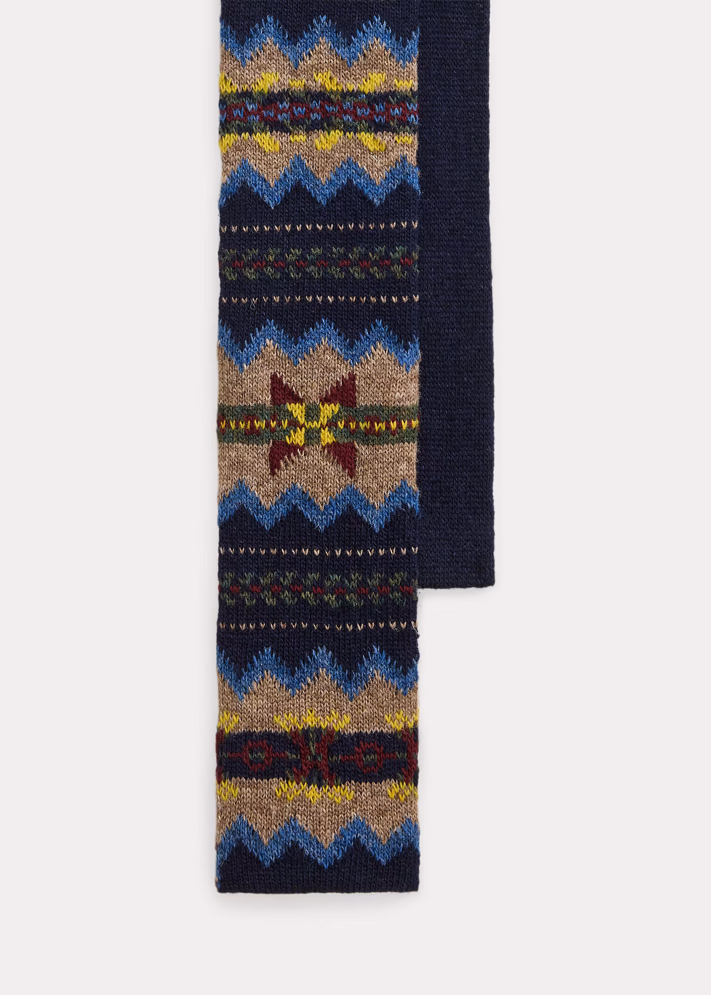Woll-Strickkrawatte mit Fair-Isle-Muster - RALPH LAUREN OUTLET