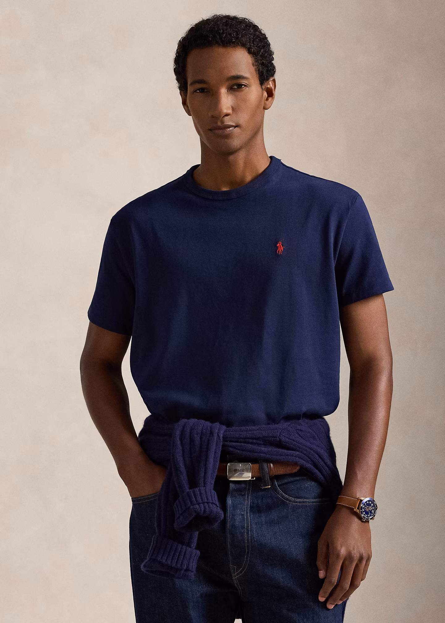 Classic-Fit T-Shirt aus schwerem Jersey - RALPH LAUREN OUTLET