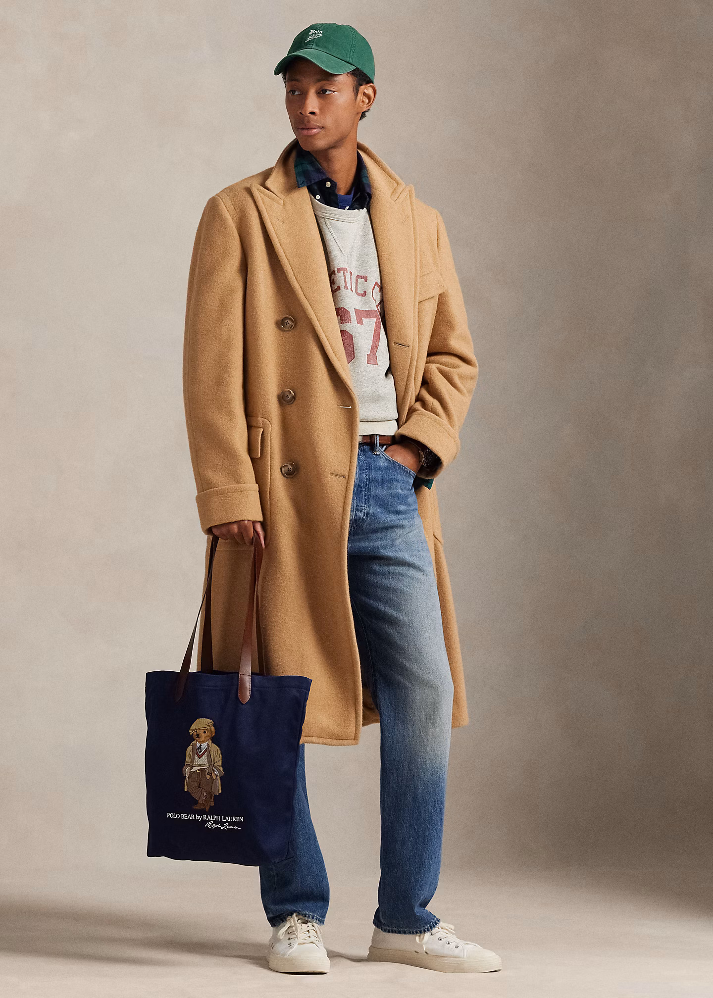 Twill-Tragetasche mit Polo Bear - RALPH LAUREN OUTLET