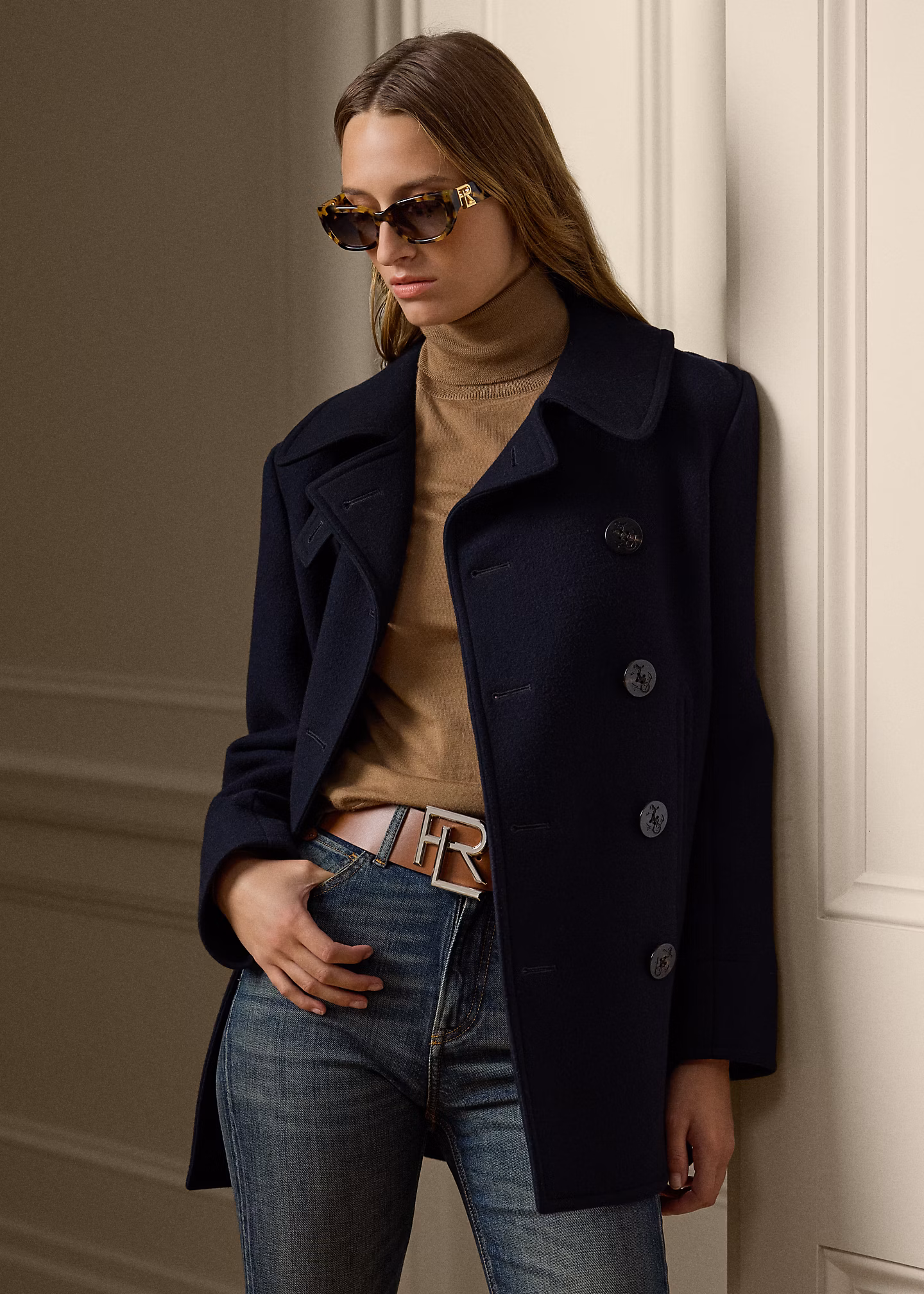 Beidseitiger Woll-Kaschmir-Caban Logan - RALPH LAUREN OUTLET