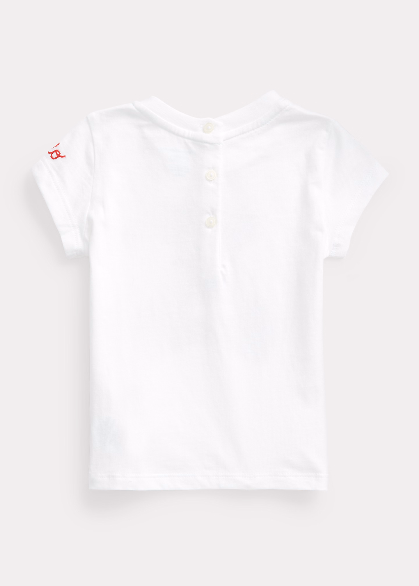 Baumwoll-T-Shirt mit Polo Bear - RALPH LAUREN OUTLET