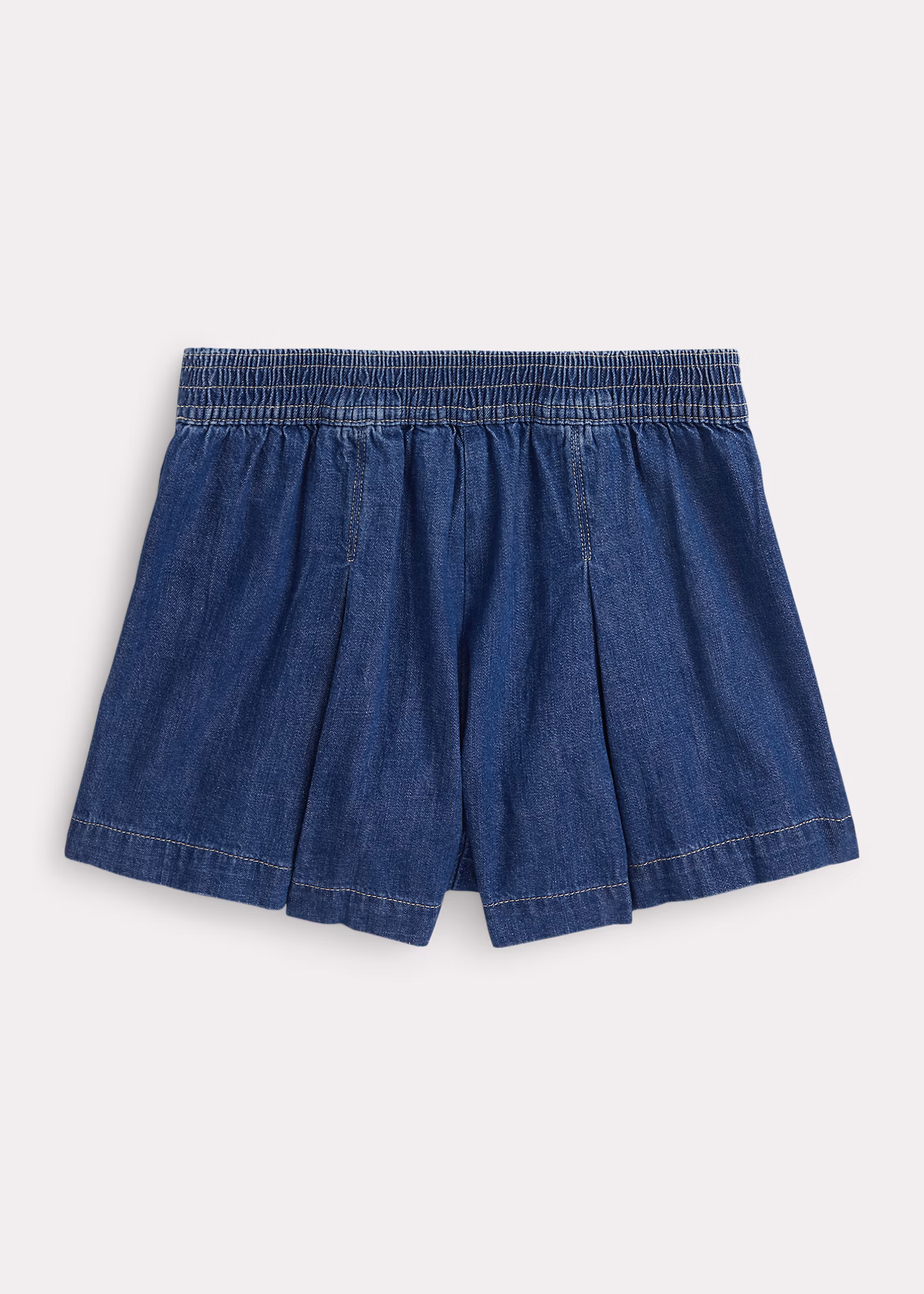 Indigoblaue Denim-Shorts mit Falten - RALPH LAUREN OUTLET