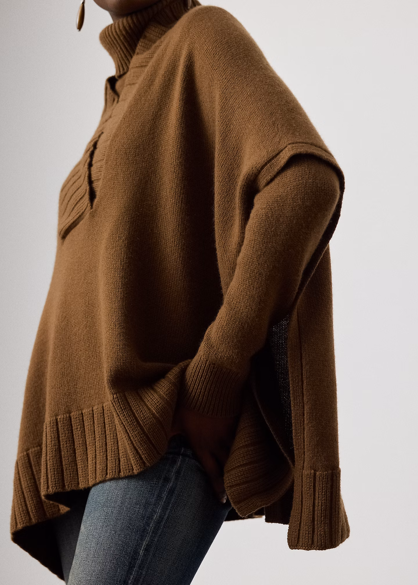 Cape-Pullover aus Kaschmirjersey - RALPH LAUREN OUTLET