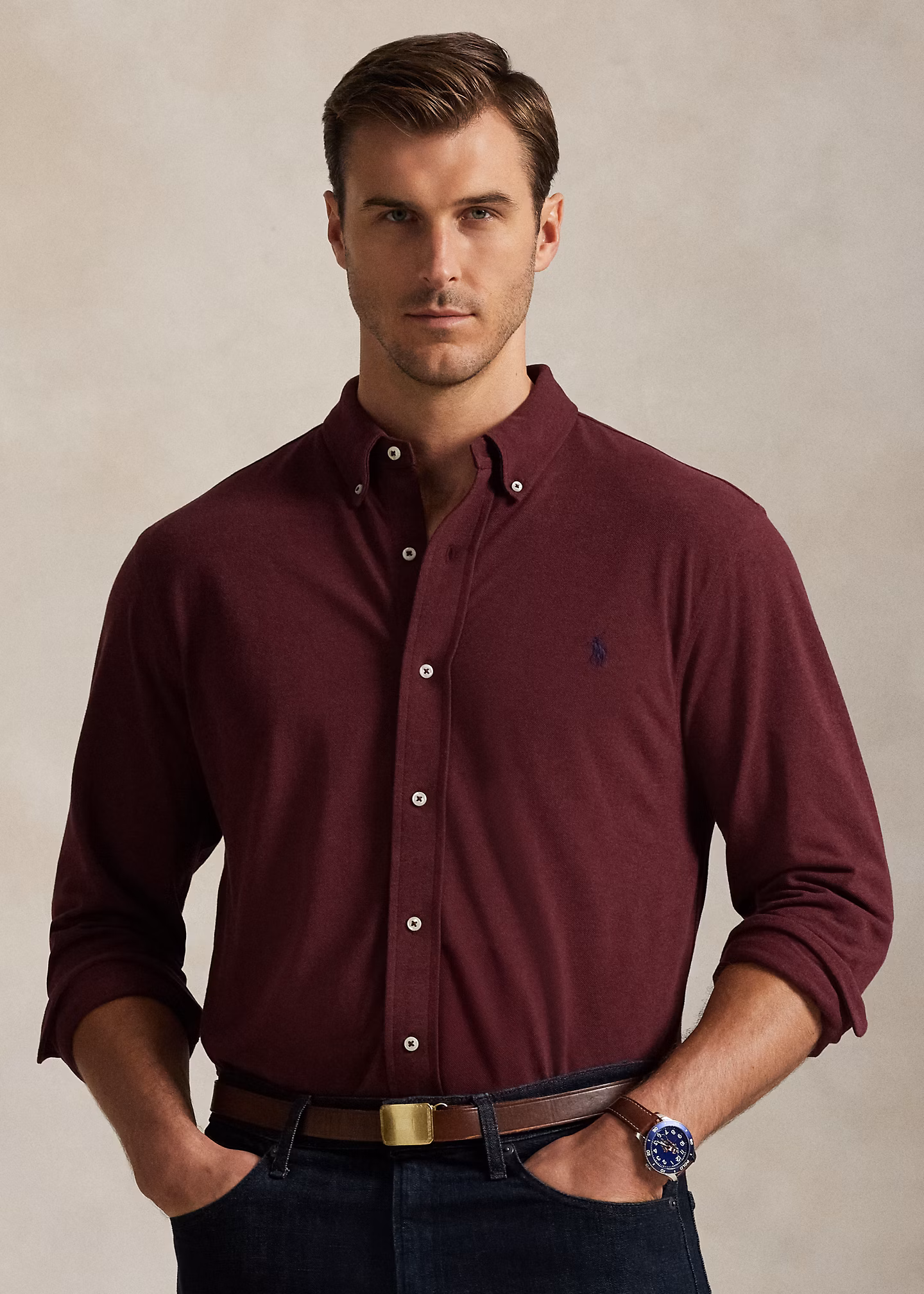 Featherweight Piqué-Hemd - RALPH LAUREN OUTLET