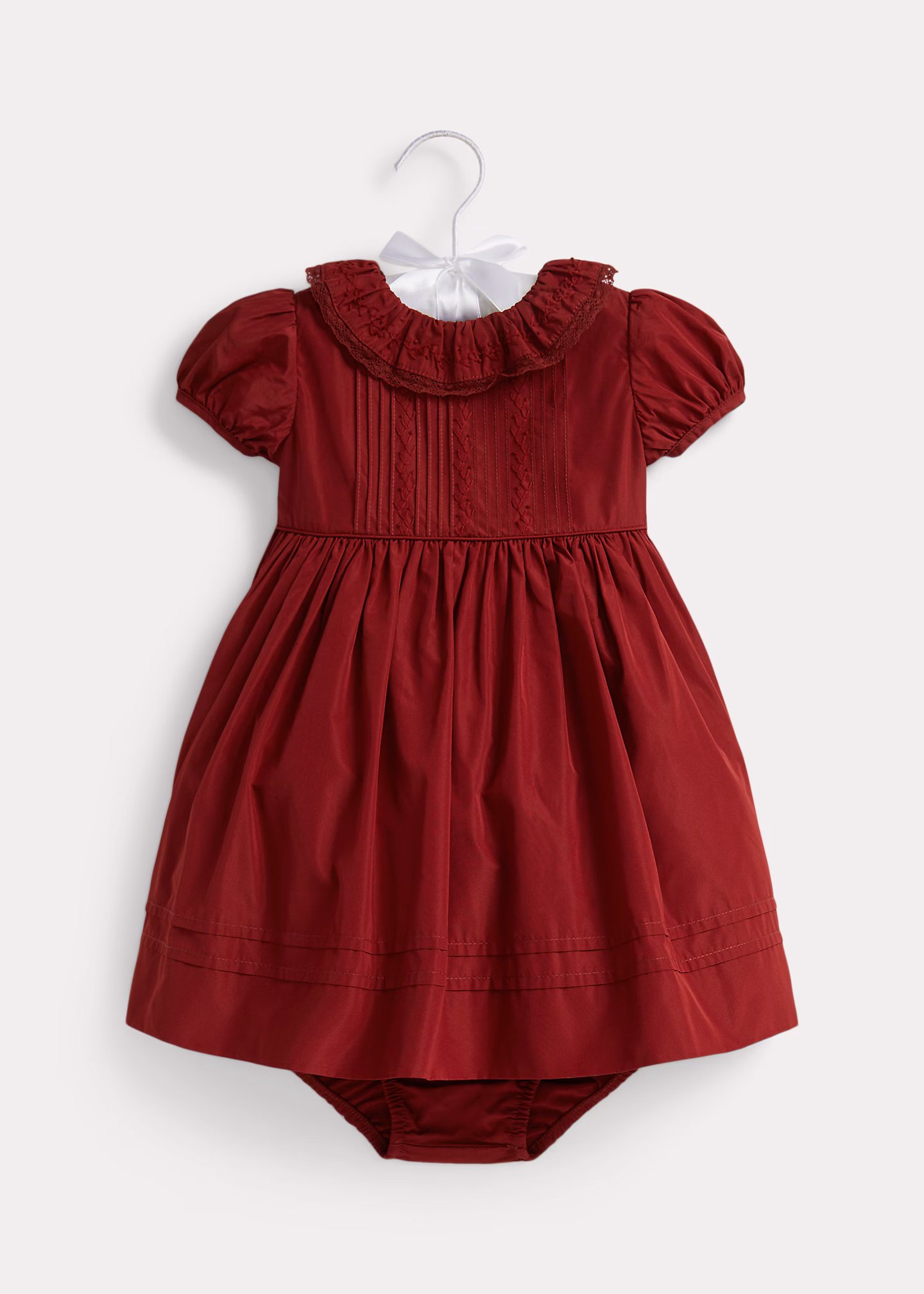 Besticktes Kleid mit Biesen und Höschen - RALPH LAUREN OUTLET