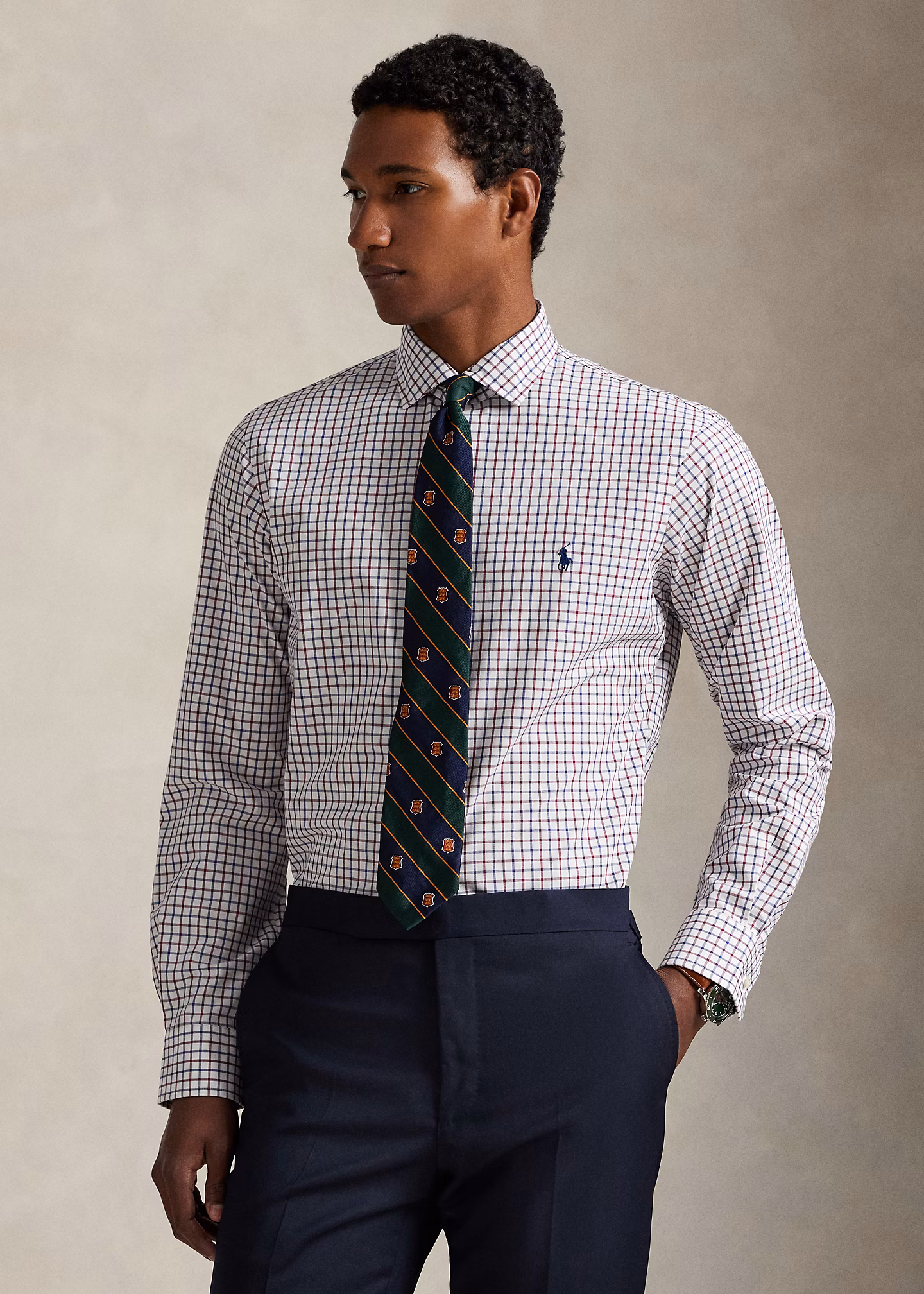 Custom-Fit Karo-Popelinehemd - RALPH LAUREN OUTLET