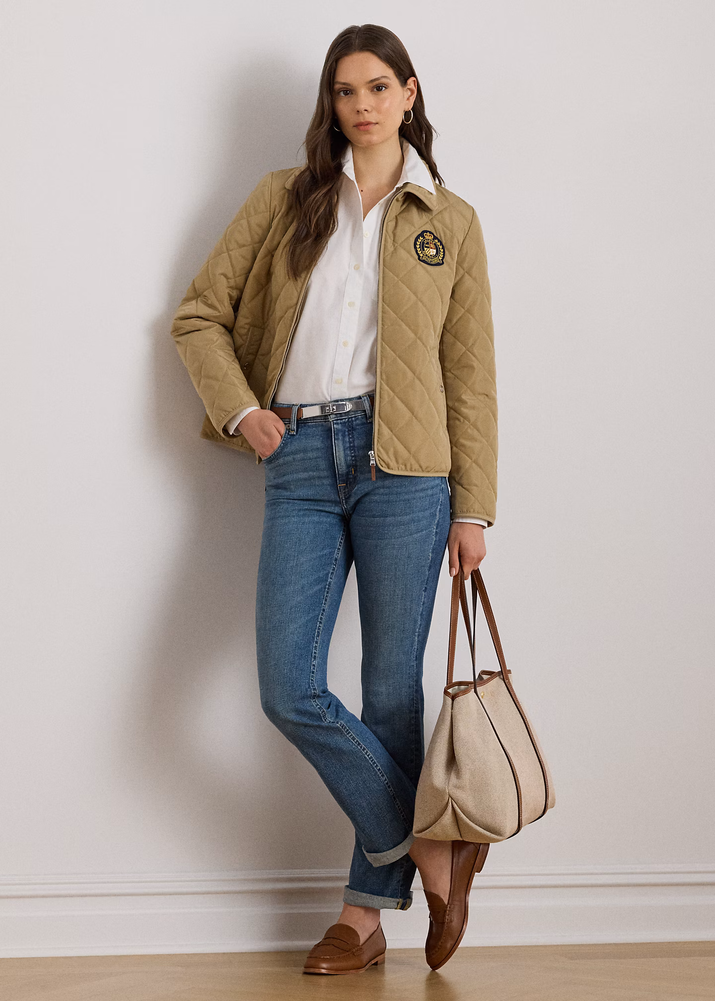 Steppjacke mit Wappenaufnäher - RALPH LAUREN OUTLET