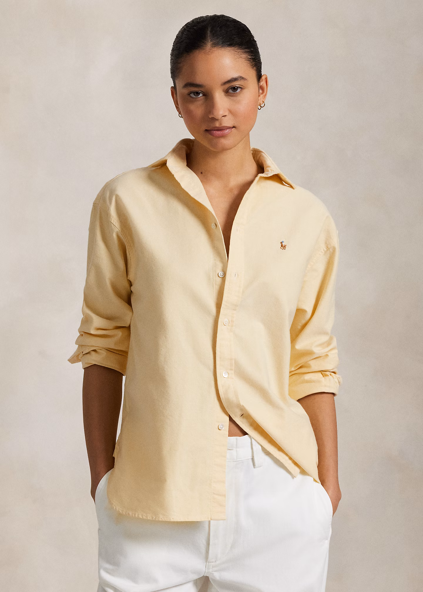 Relaxed-Fit Hemd aus Baumwolloxford - RALPH LAUREN OUTLET