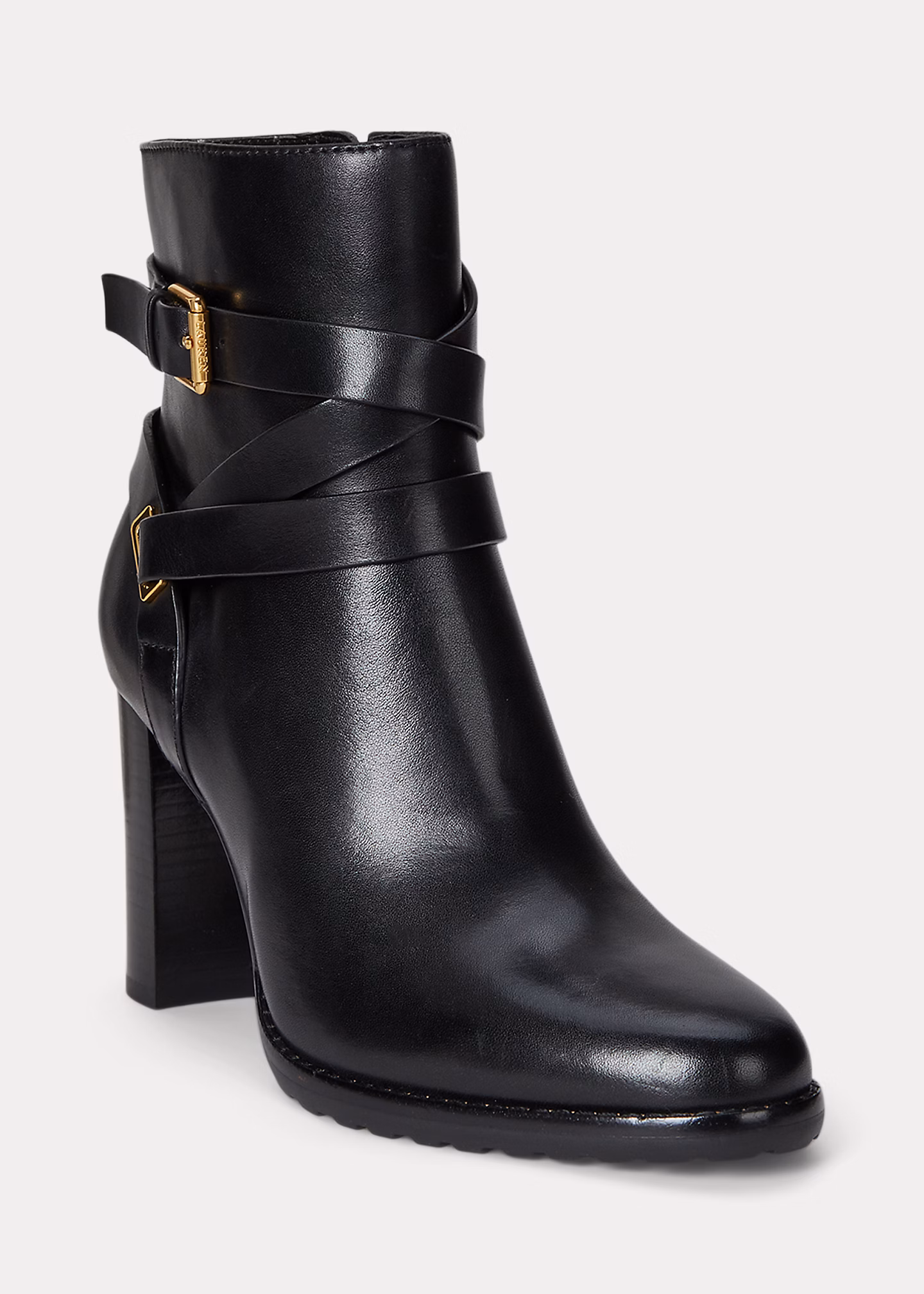 Stiefelette Collins aus poliertem Leder - RALPH LAUREN OUTLET