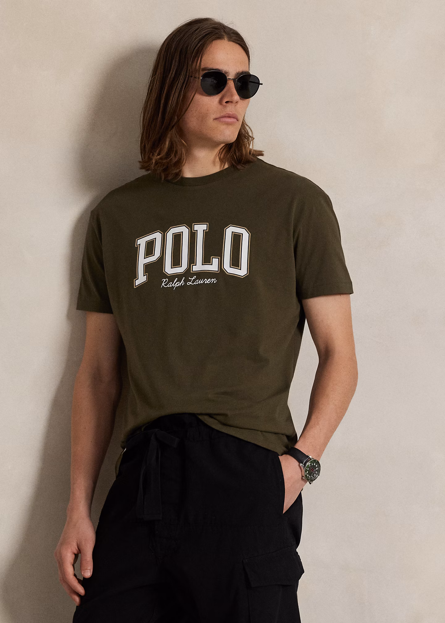 Custom-Slim-Fit Jersey-T-Shirt mit Logo - RALPH LAUREN OUTLET