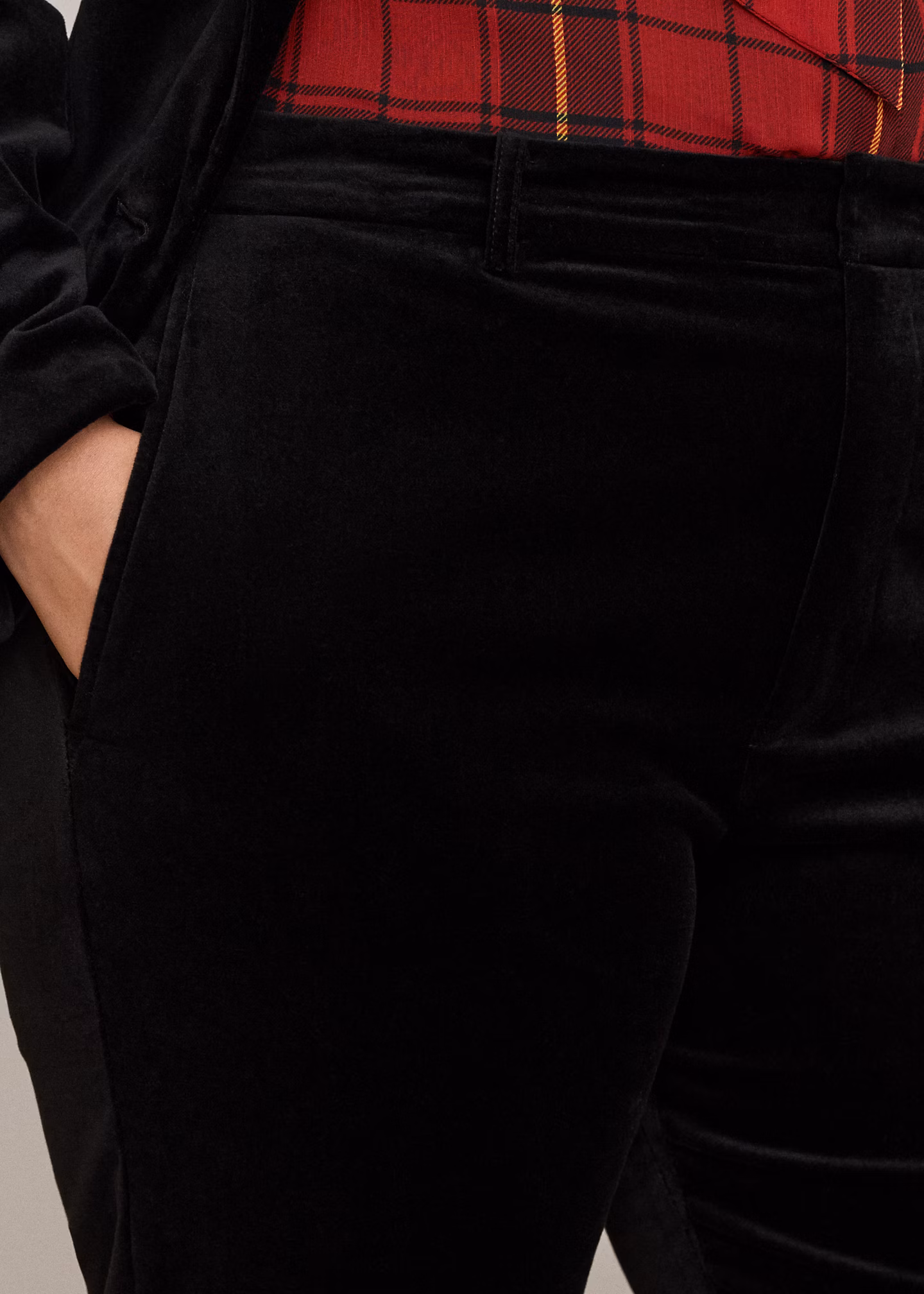 Stretchsamt-Hose in 3/4-Länge - RALPH LAUREN OUTLET