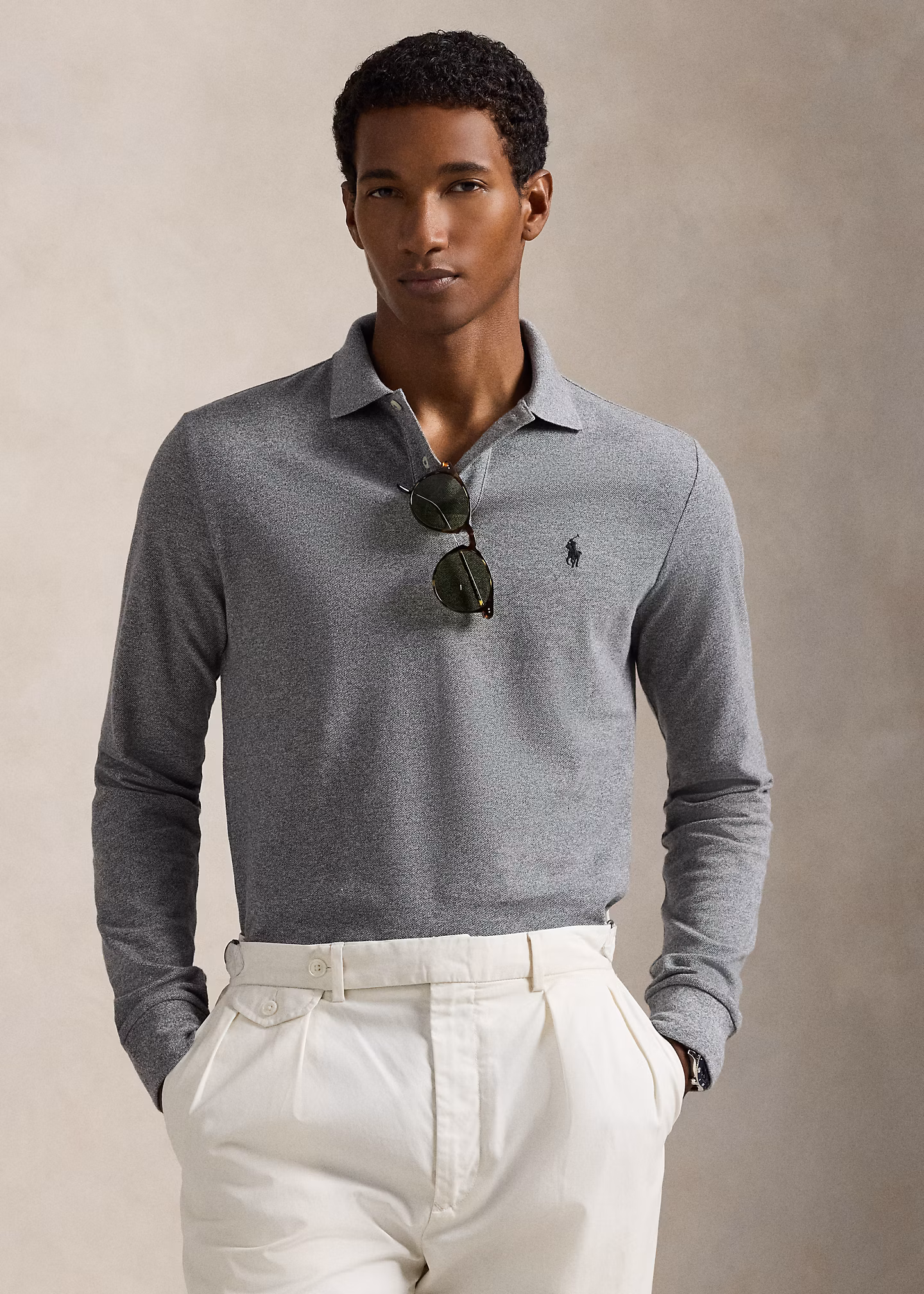 Custom-Slim-Fit Piqué-Poloshirt - RALPH LAUREN OUTLET