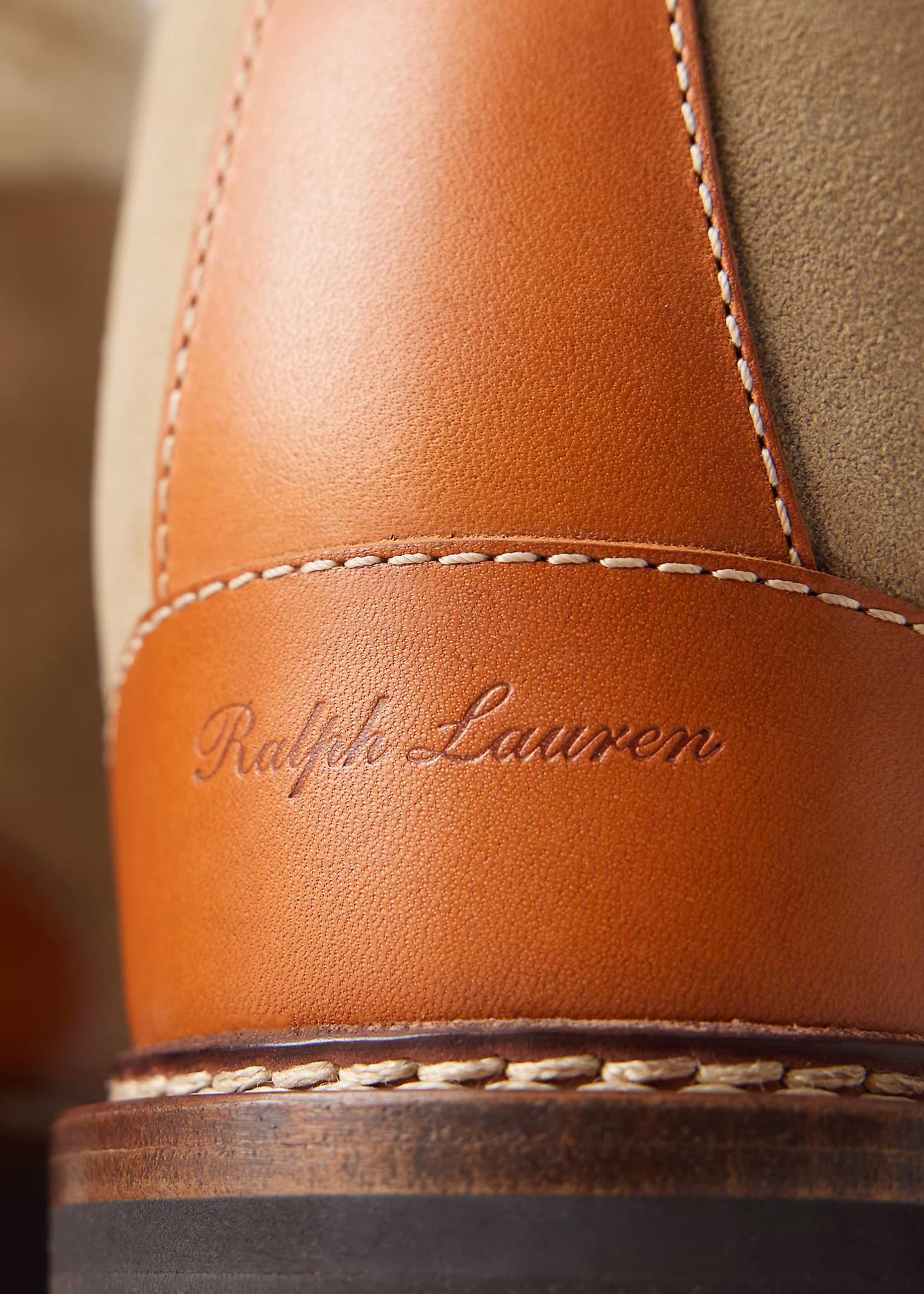 Stiefel Halpin aus Kalbswildleder - RALPH LAUREN OUTLET