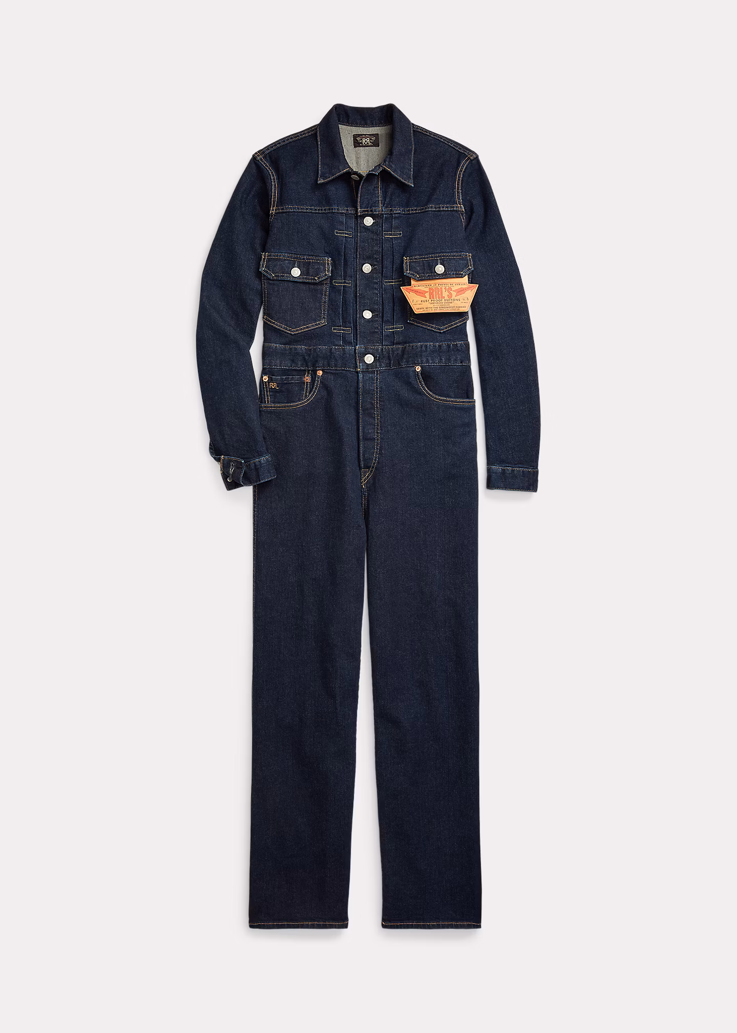 Indigoblauer Denim-Overall - RALPH LAUREN OUTLET