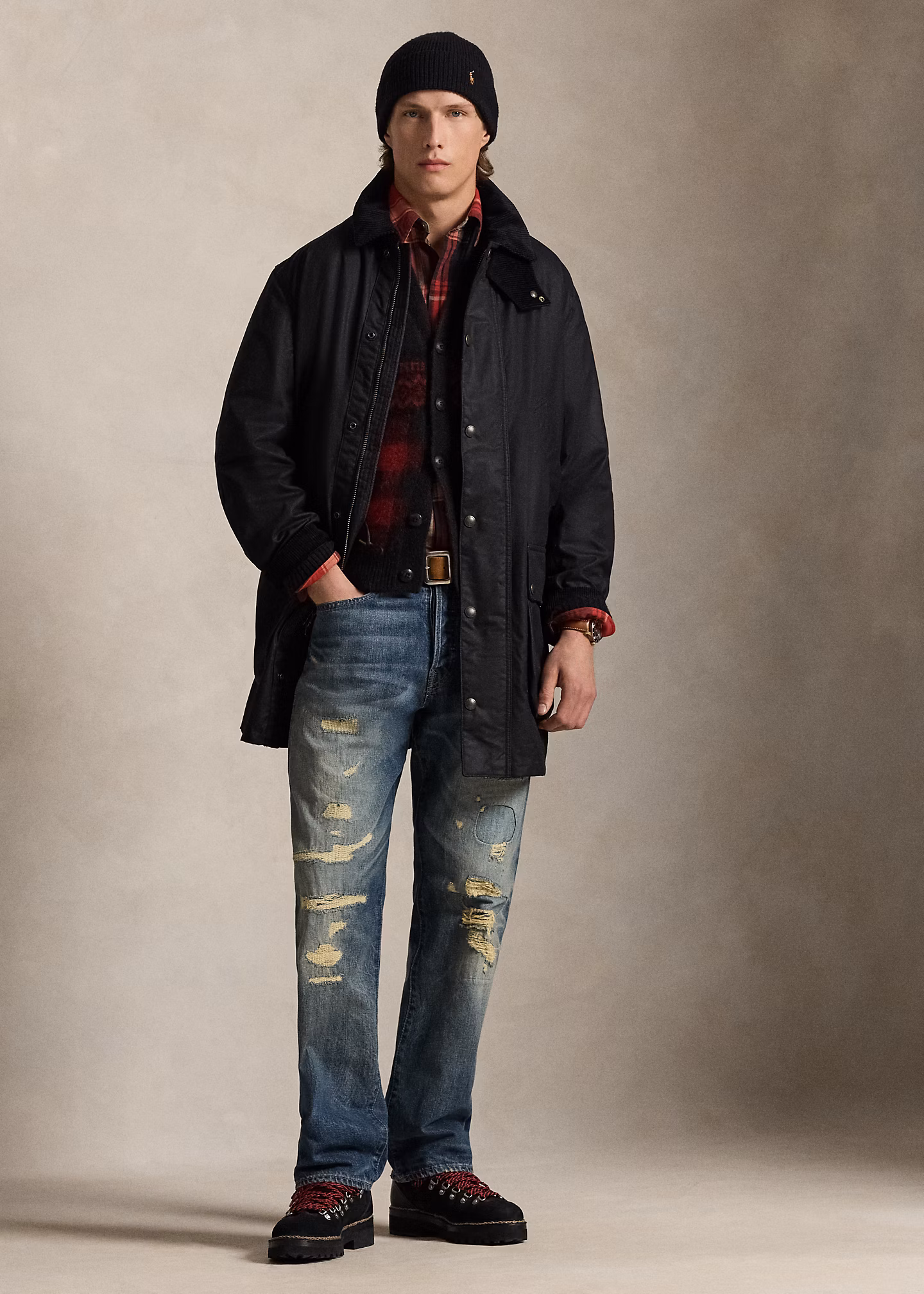 Die klassische 3/4-Jacke aus Wachstuch - RALPH LAUREN OUTLET