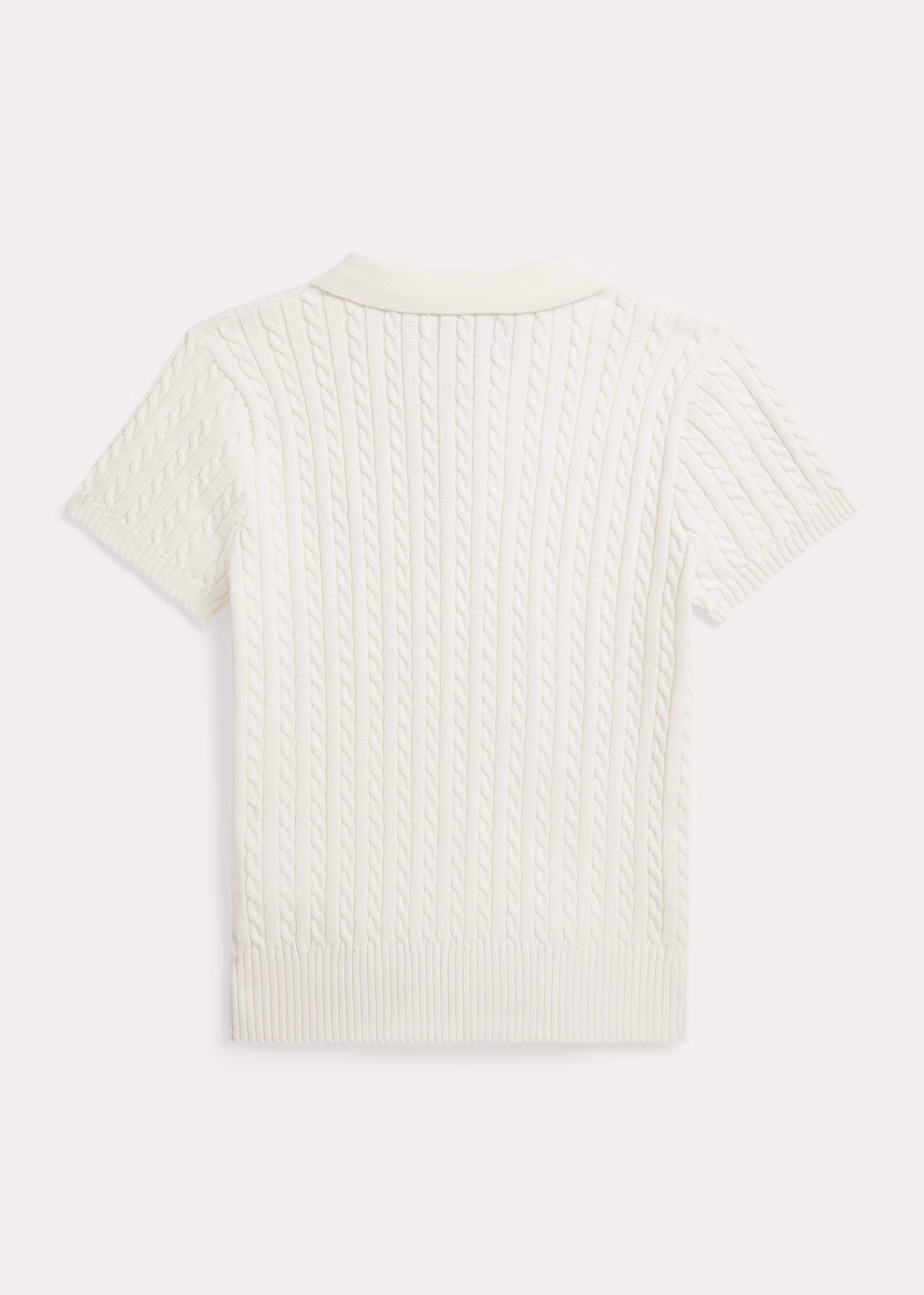 Polo-Pullover mit Mini-Zopfmuster - RALPH LAUREN OUTLET