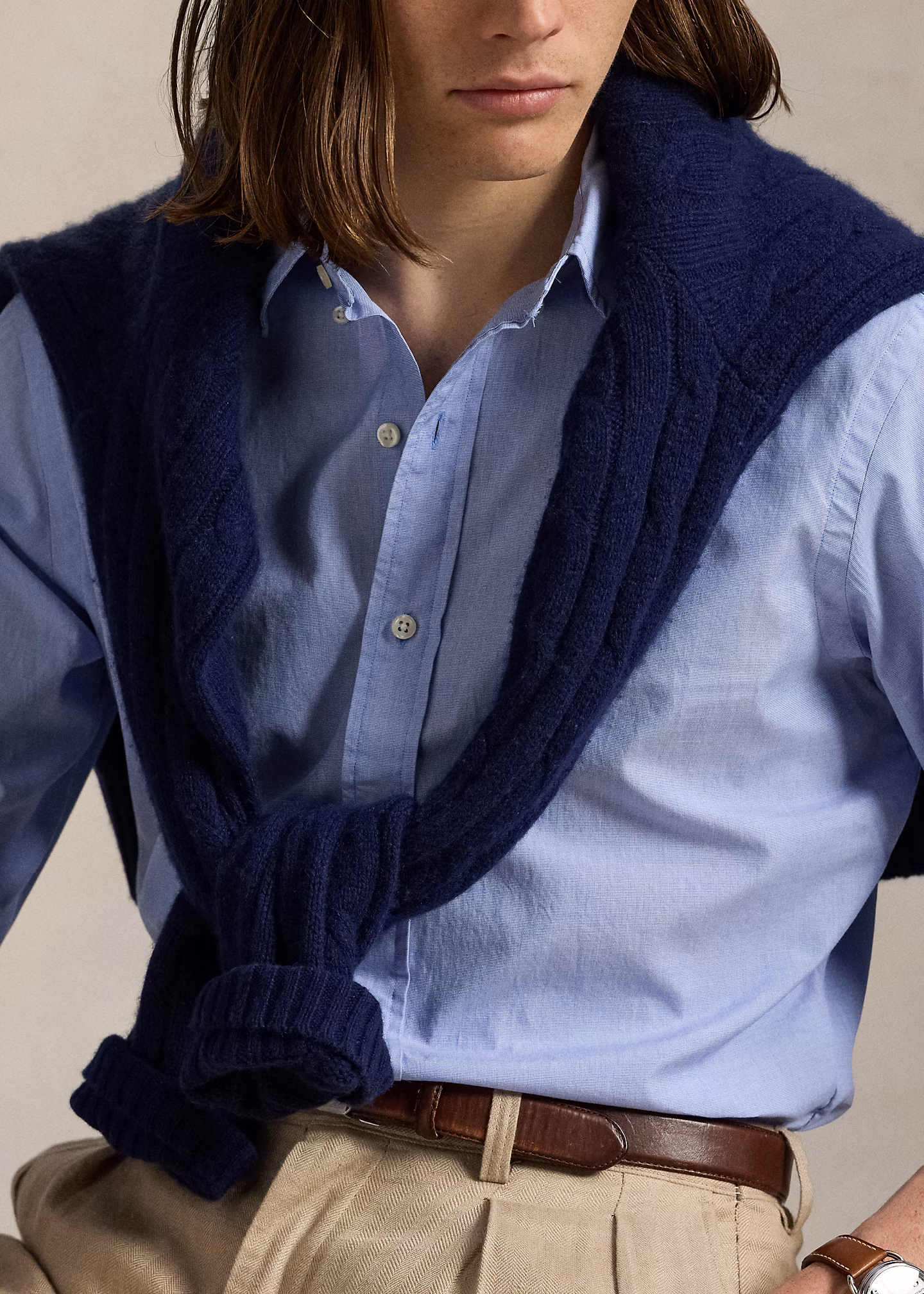 Classic-Fit Fil-à-Fil-Hemd - RALPH LAUREN OUTLET