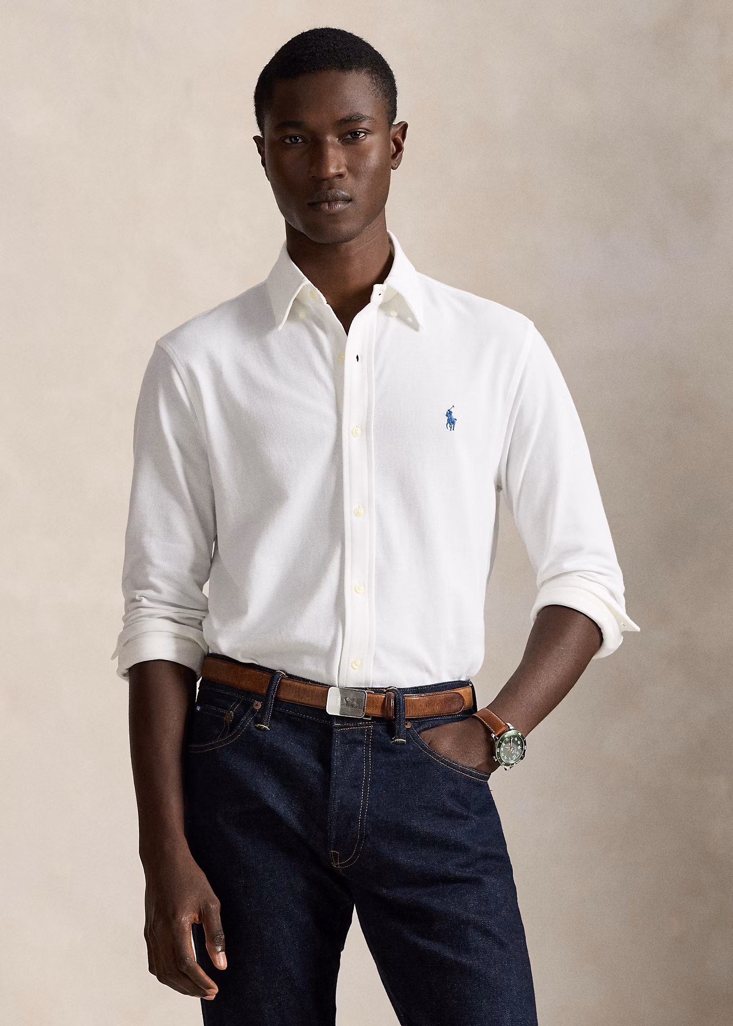 Featherweight-Piqué-Hemd - RALPH LAUREN OUTLET