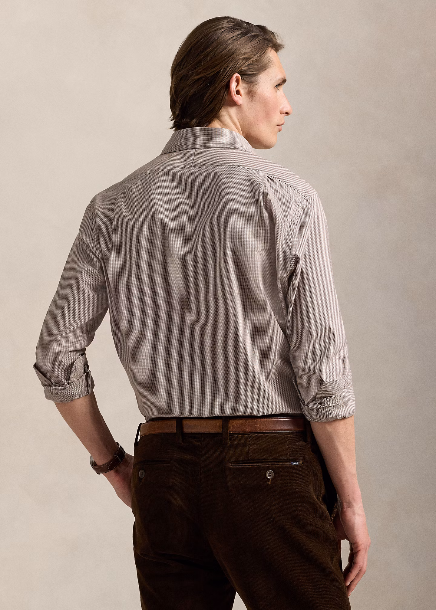 Custom-Fit Hahnentritt-Twillhemd - RALPH LAUREN OUTLET