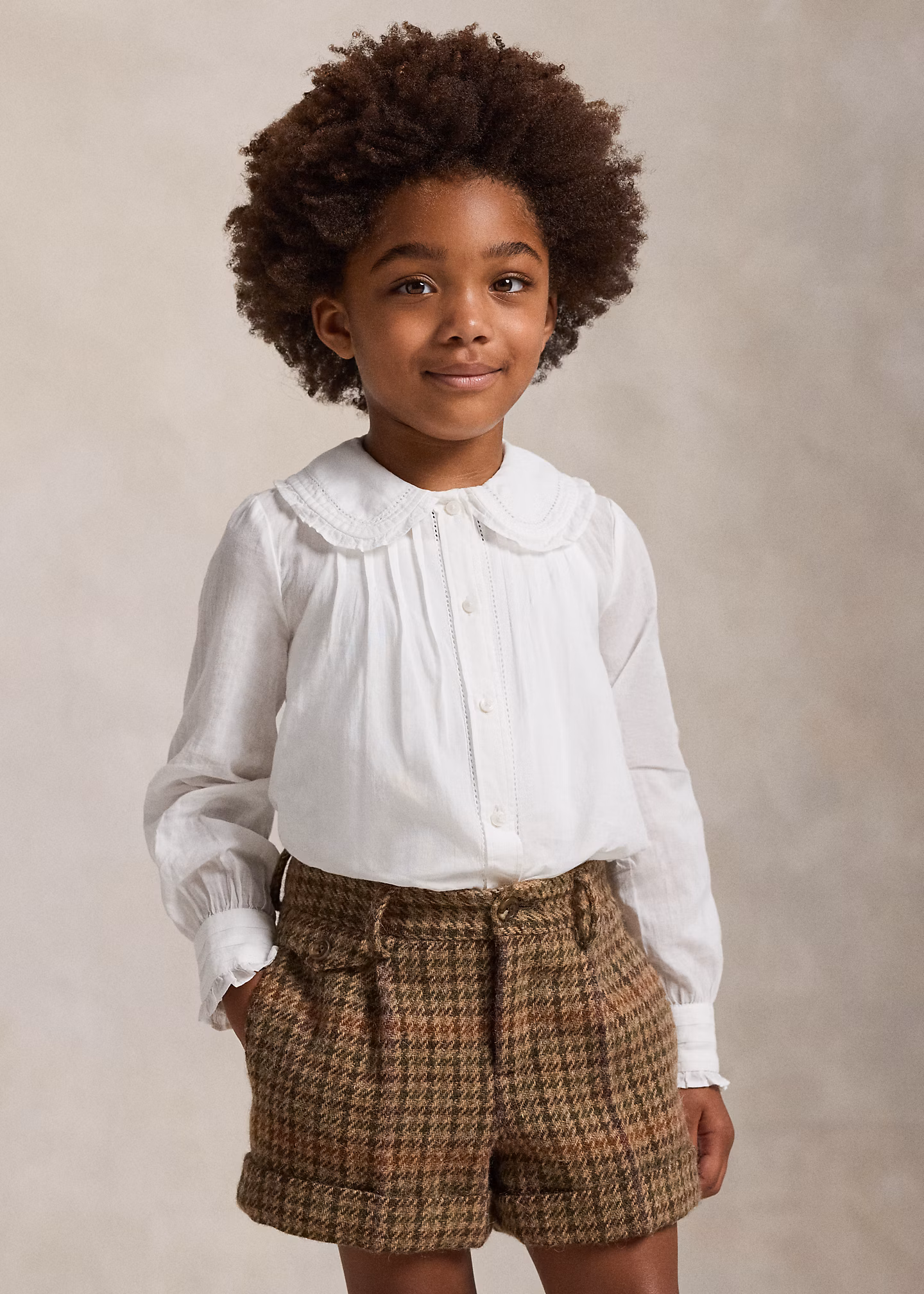 Baumwollvoile-Oberteil mit Rüschen - RALPH LAUREN OUTLET