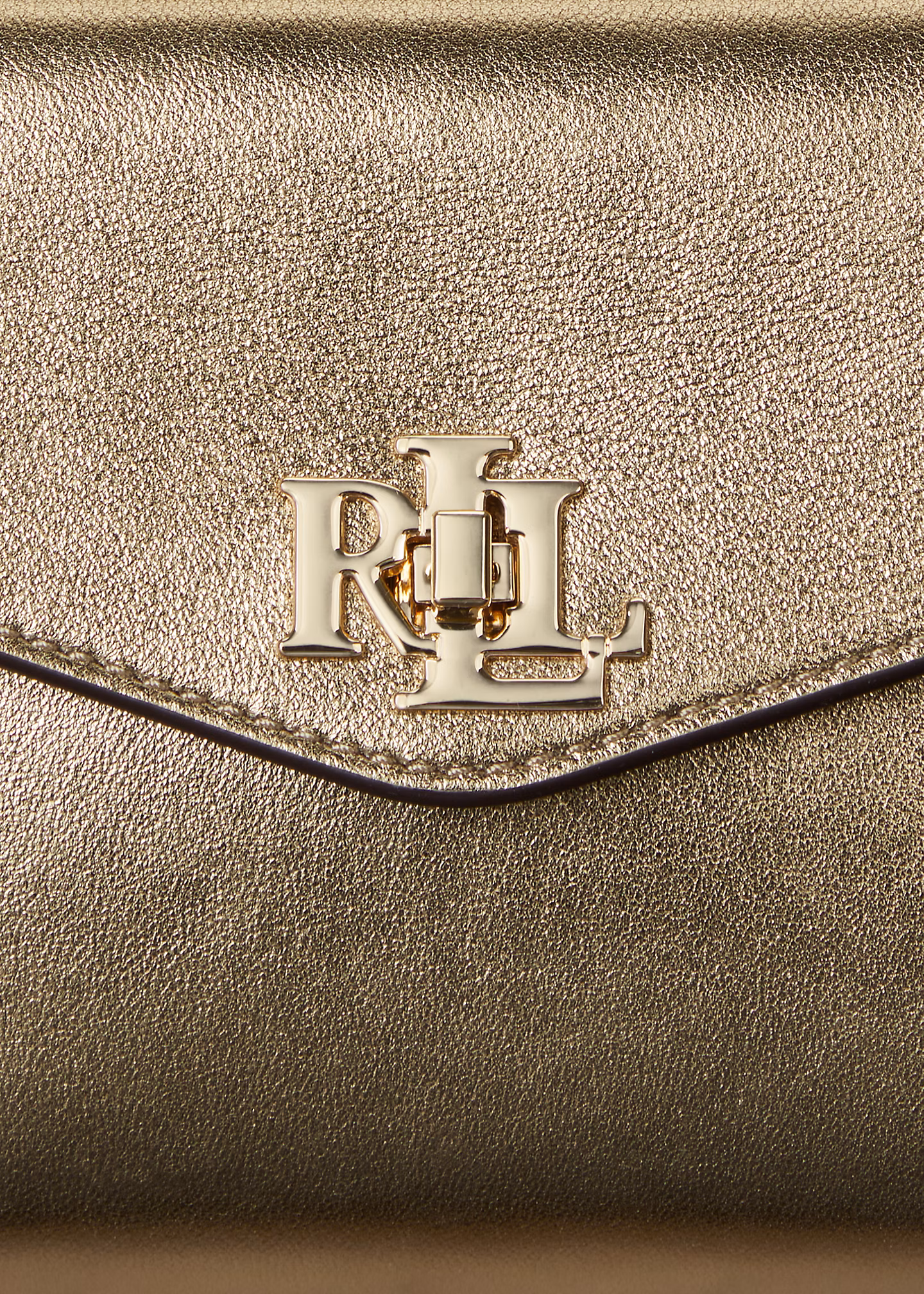 Umhängetasche Farrah aus Metallic-Leder - RALPH LAUREN OUTLET