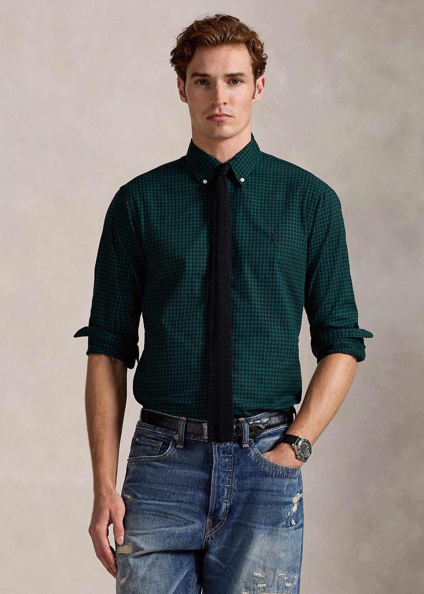 Custom-Fit Twillhemd mit Karomuster - RALPH LAUREN OUTLET