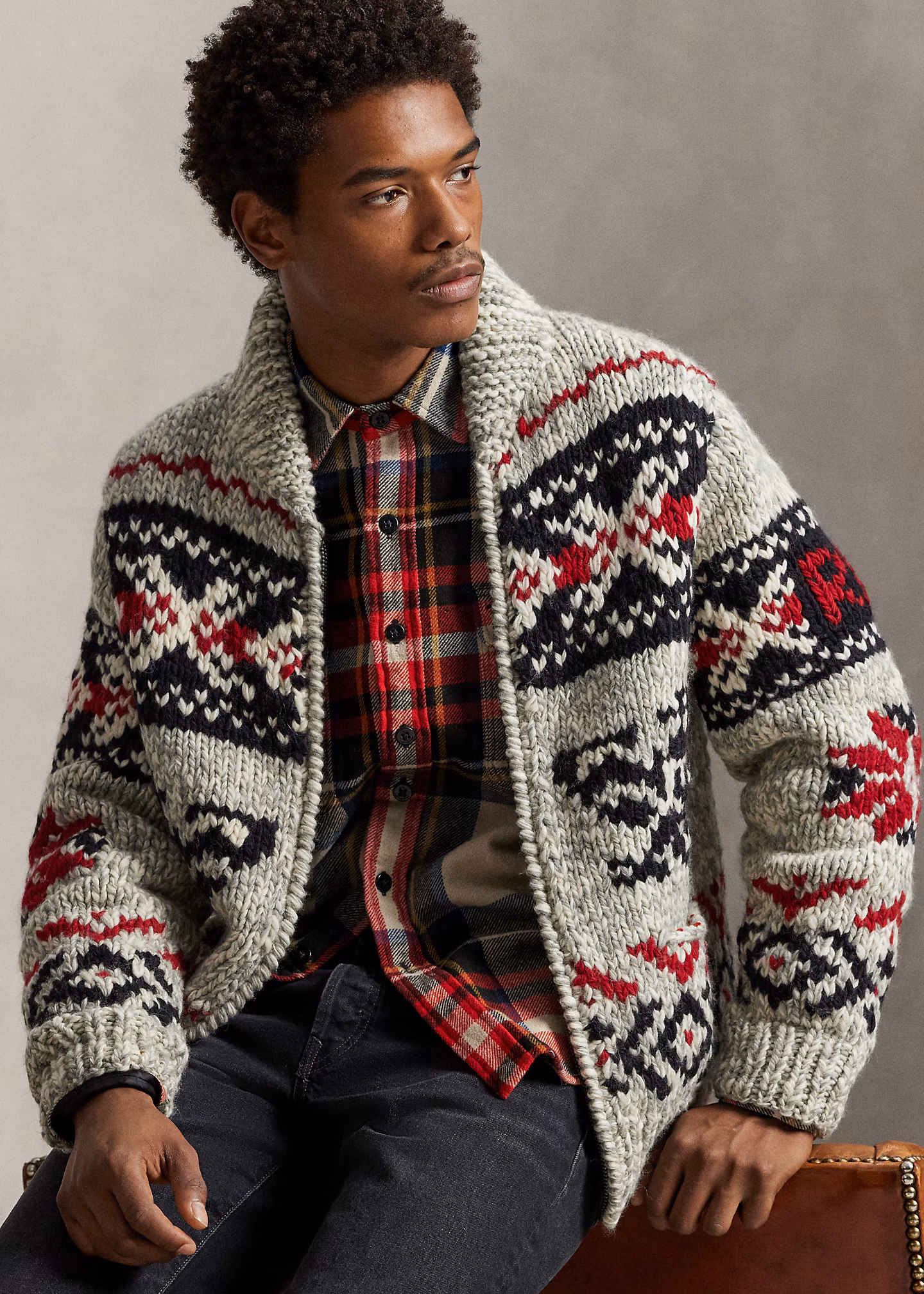 Woll-Cardigan mit Schalkragen - RALPH LAUREN OUTLET