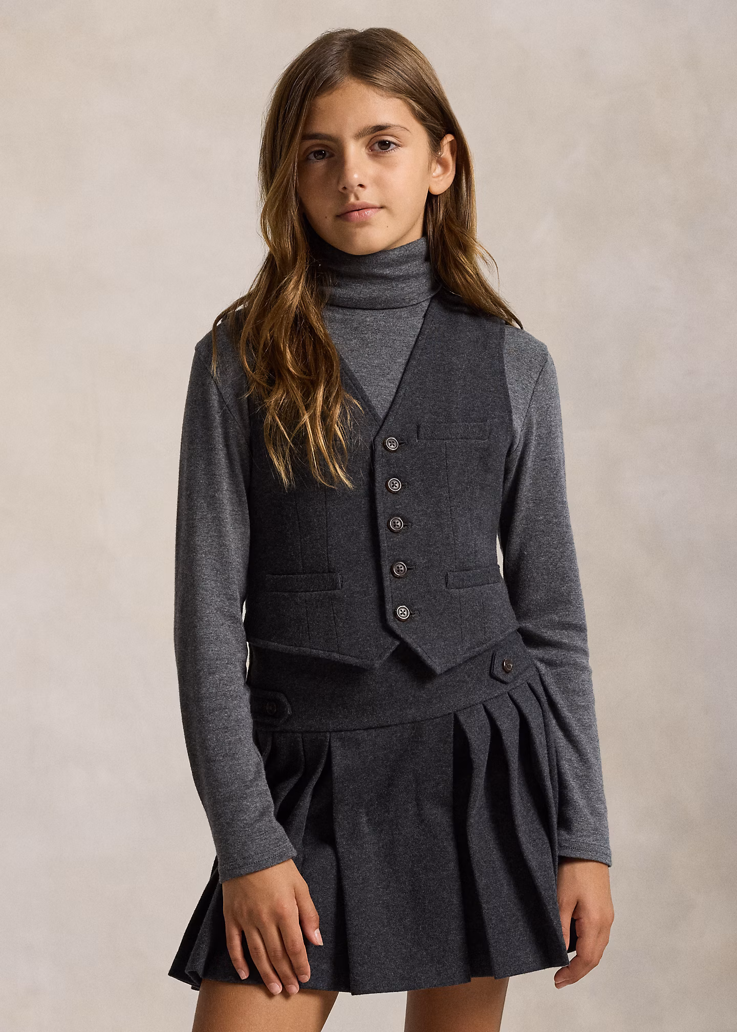 Weste aus meliertem Interlock - RALPH LAUREN OUTLET