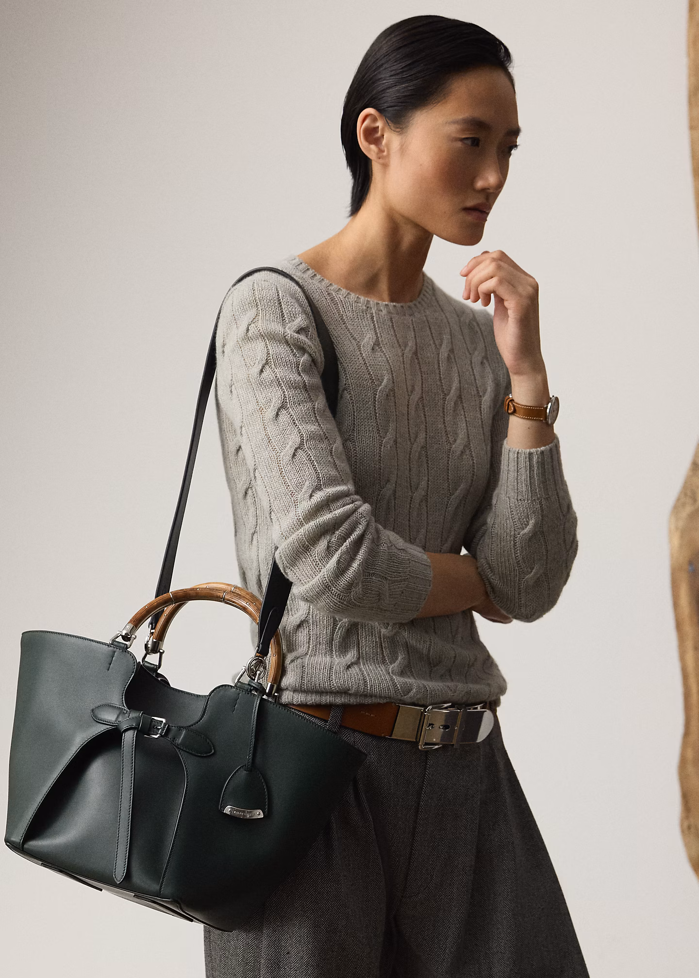 Die Tragetasche Ralph aus Kalbsleder - RALPH LAUREN OUTLET