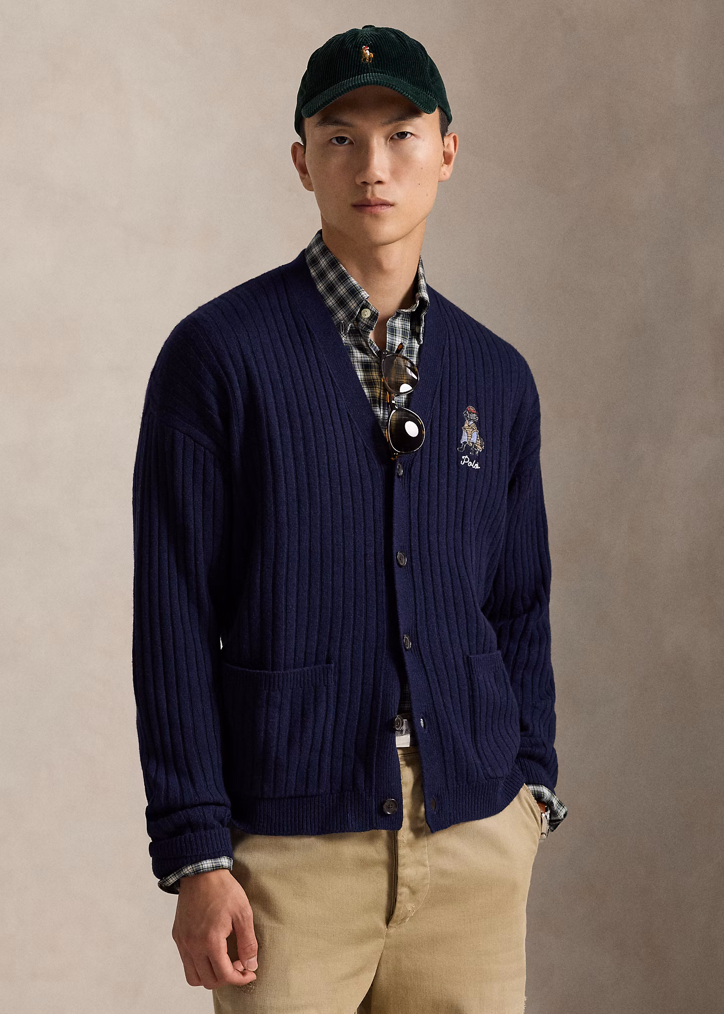 Big-Fit Wollstrickjacke mit Stickerei - RALPH LAUREN OUTLET