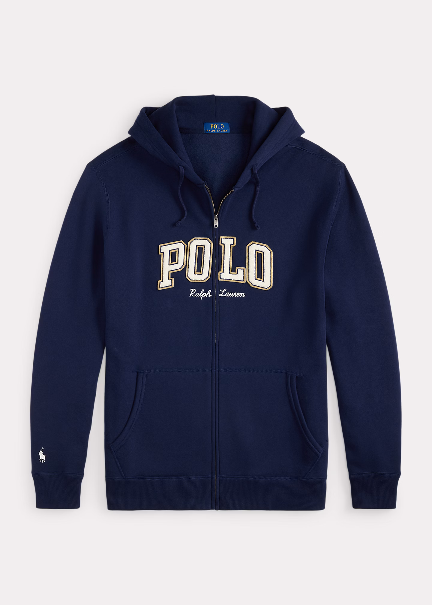Fleece-Kapuzenjacke mit Logo - RALPH LAUREN OUTLET