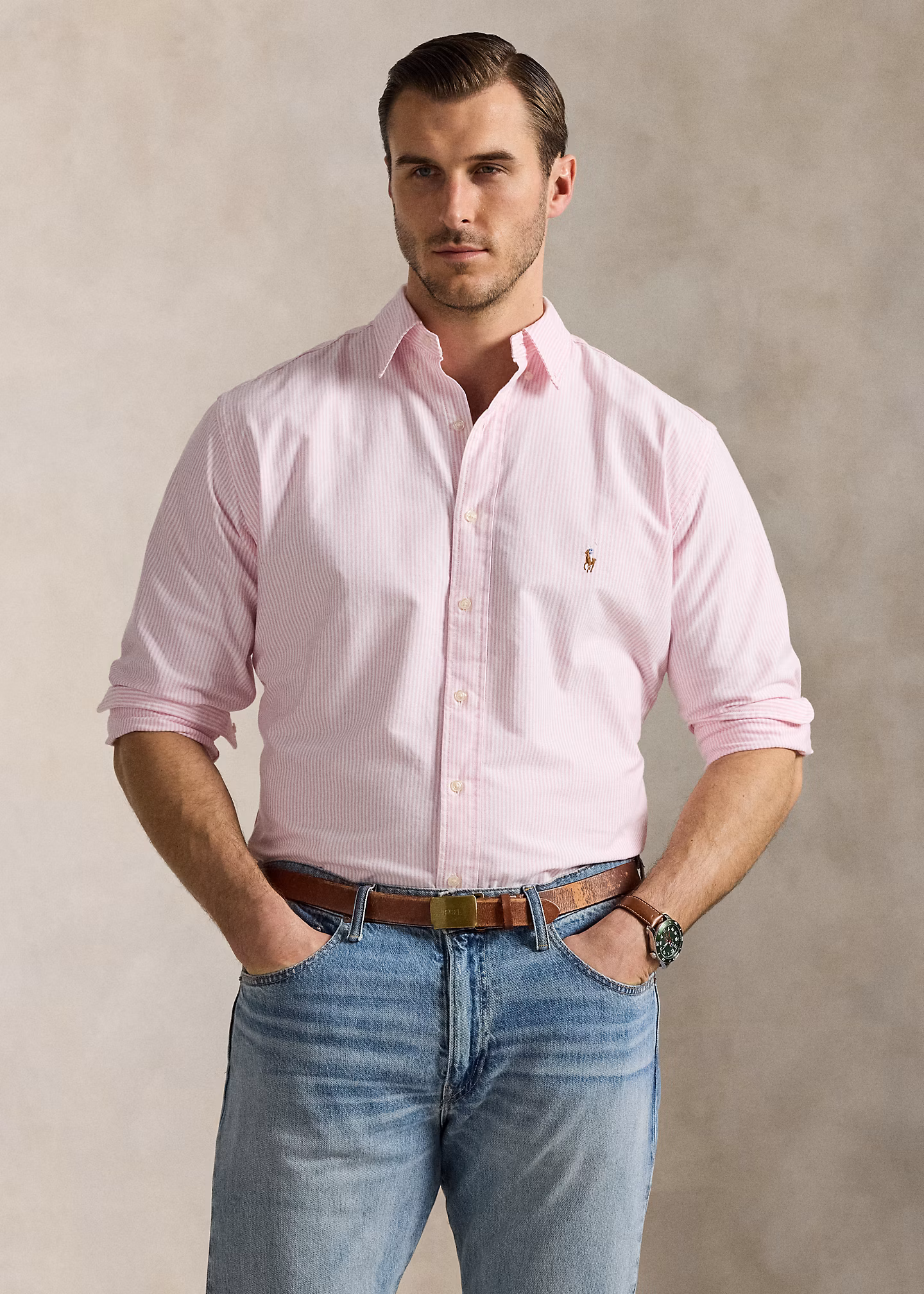 Oxfordhemd mit Streifen - RALPH LAUREN OUTLET