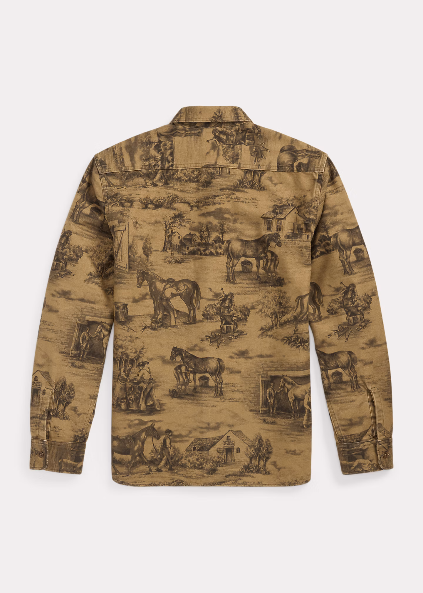 Moleskin-Arbeitshemd mit Reiterdruck - RALPH LAUREN OUTLET