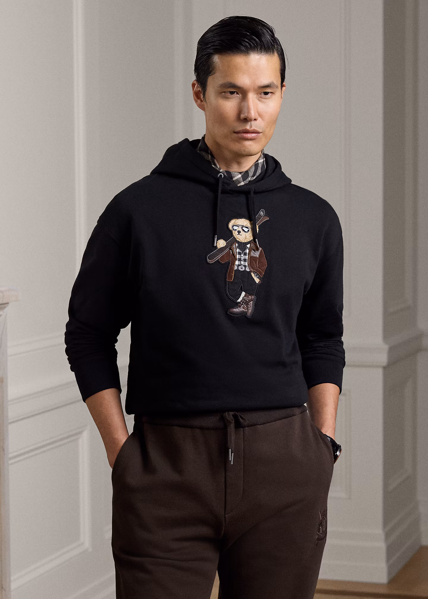 Fleece-Kapuzenpullover mit Polo Bear - RALPH LAUREN OUTLET