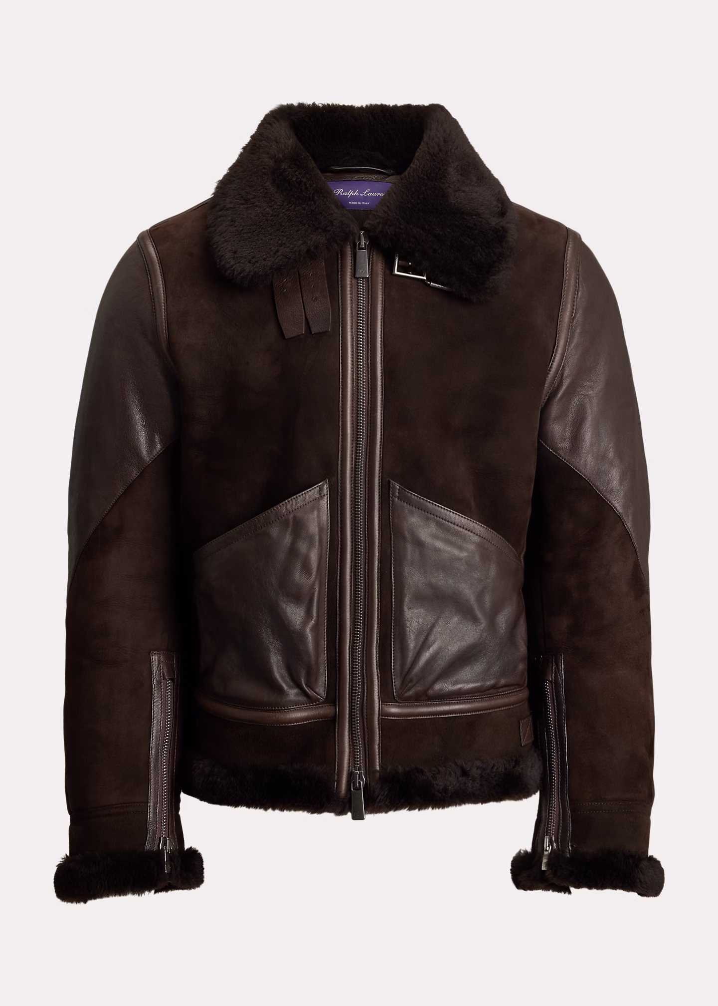 Pilotenjacke aus Lammfell - RALPH LAUREN OUTLET