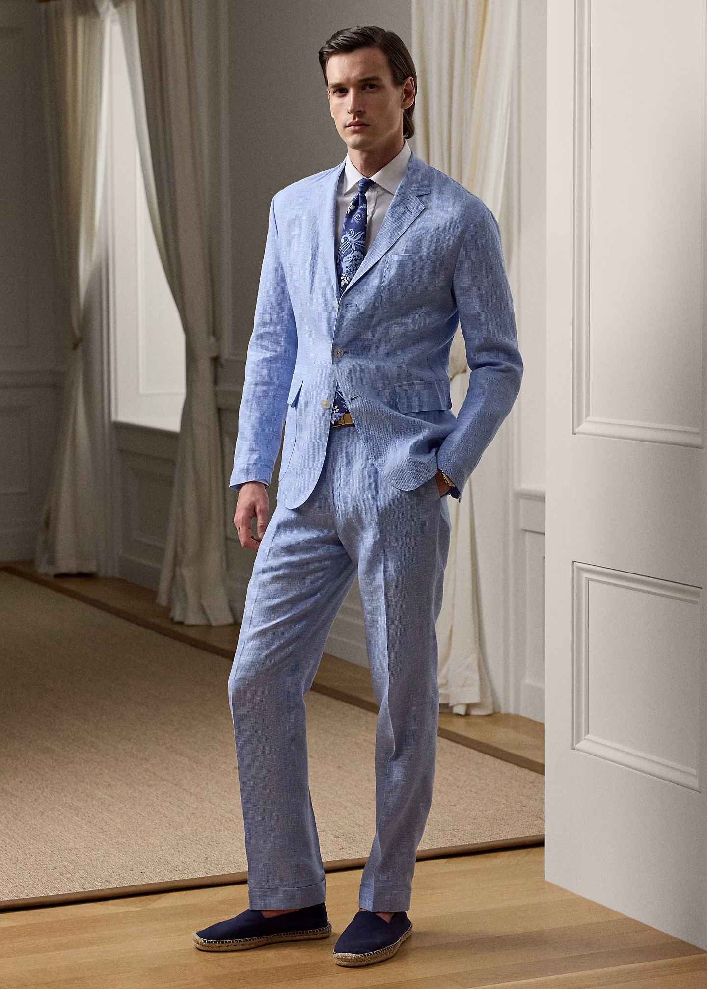 Handgeschneiderte Hahnentritt-Hose Glenn - RALPH LAUREN OUTLET