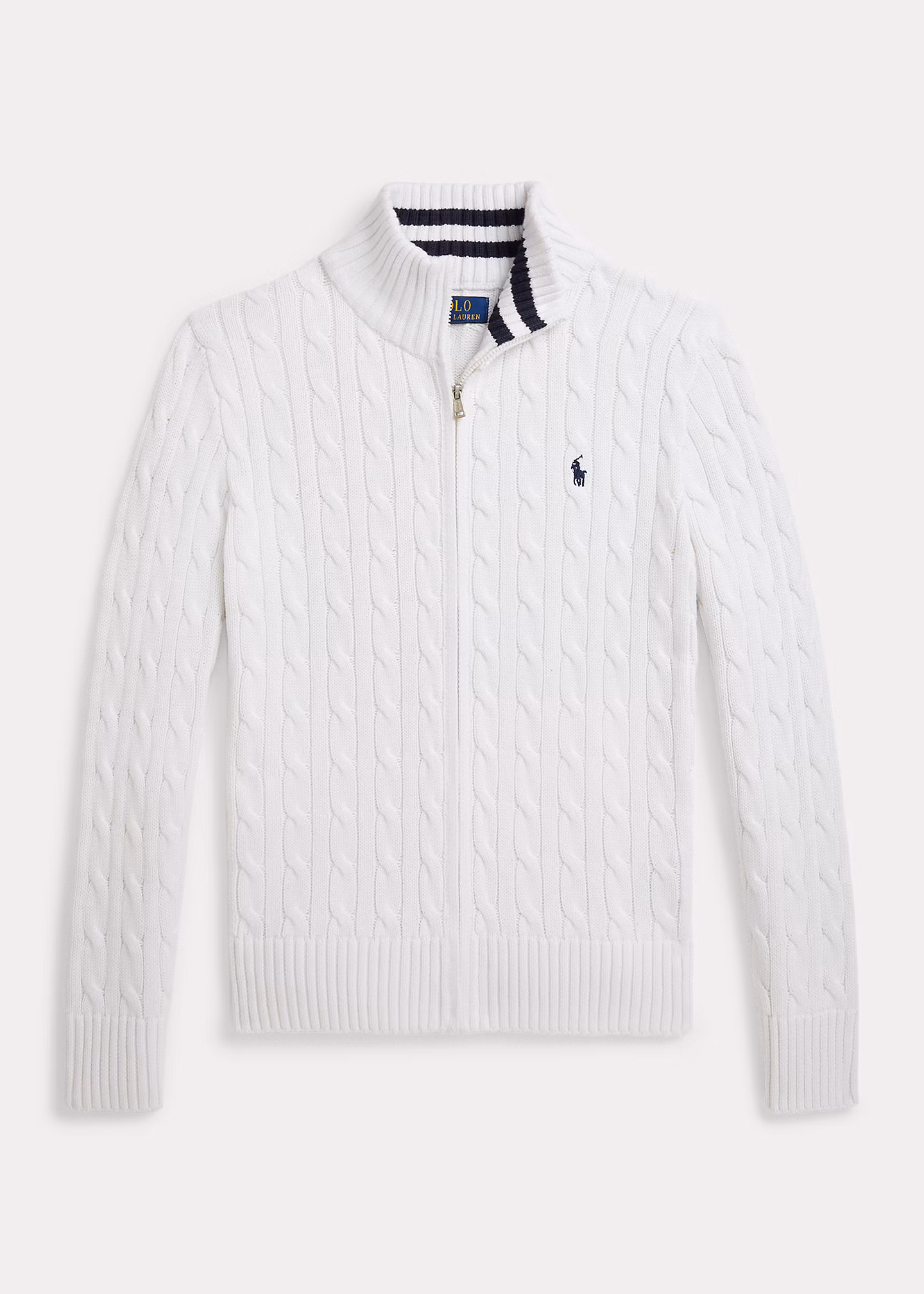 Baumwolljacke mit Zopfmuster - RALPH LAUREN OUTLET