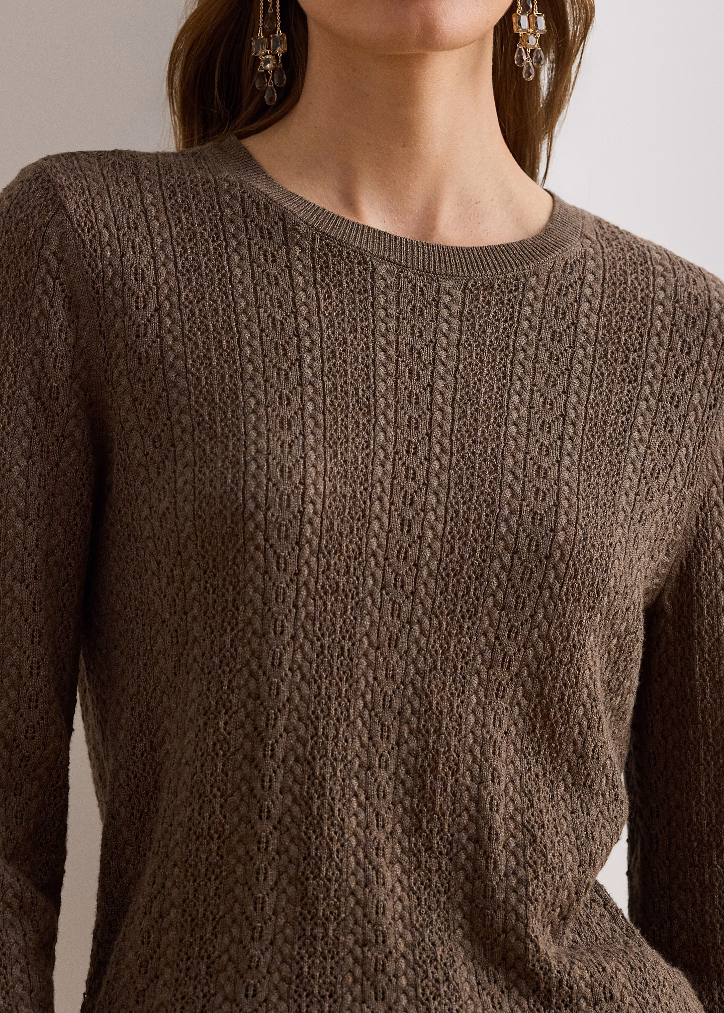 Strickpullover mit Lochmuster - RALPH LAUREN OUTLET