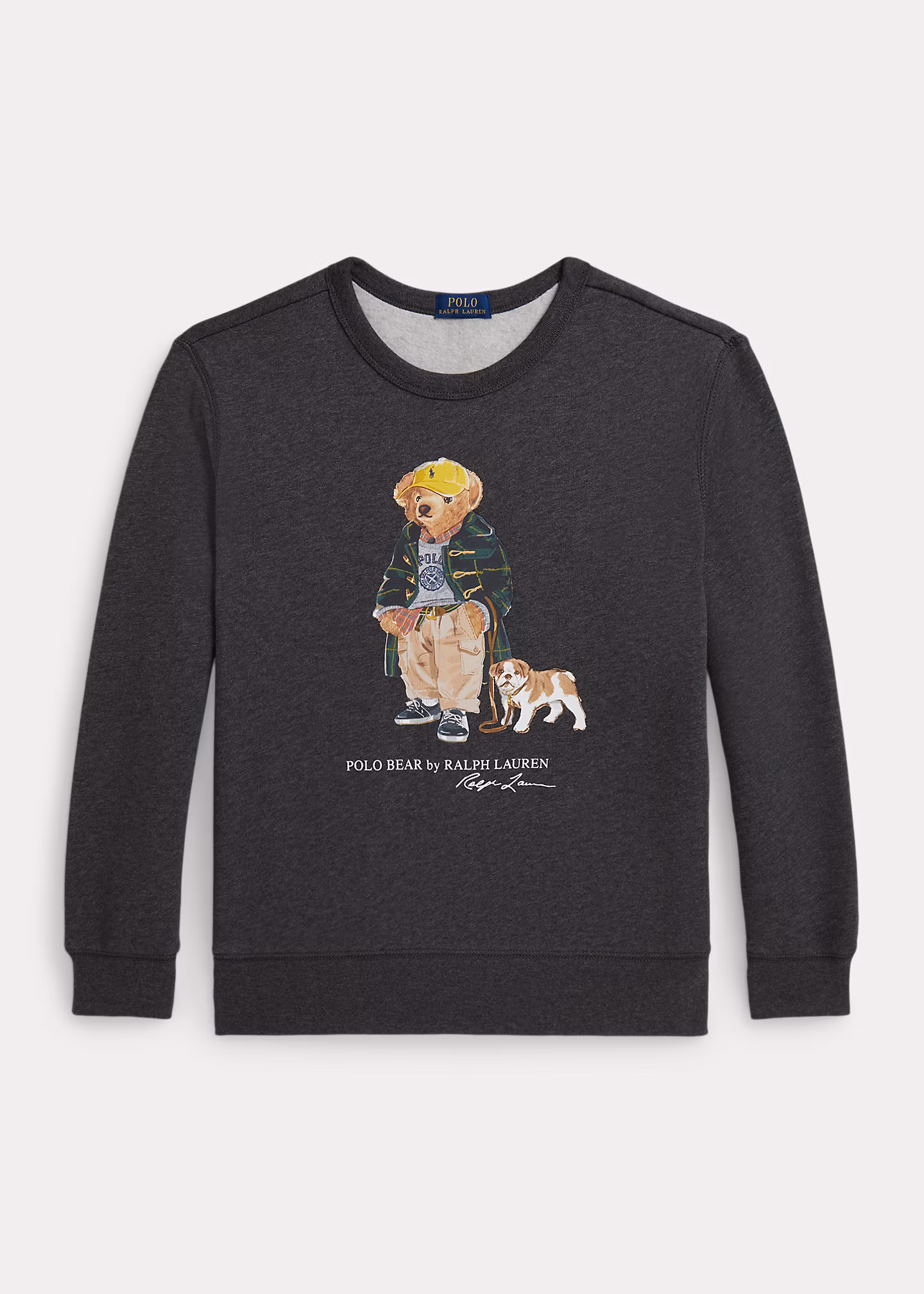 Meliertes Fleece-Sweatshirt mit Bear - RALPH LAUREN OUTLET