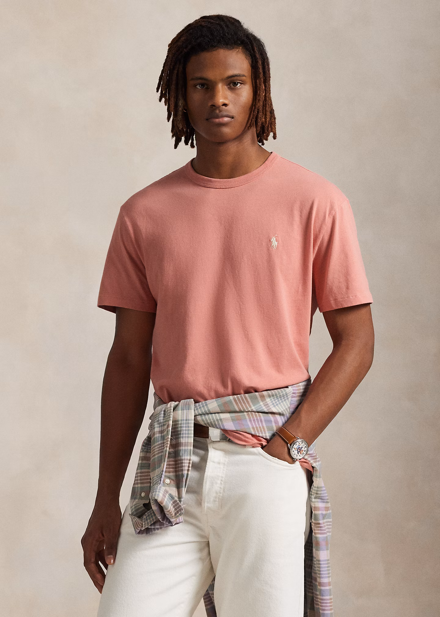 Classic-Fit Rundhals-T-Shirt aus Jersey - RALPH LAUREN OUTLET