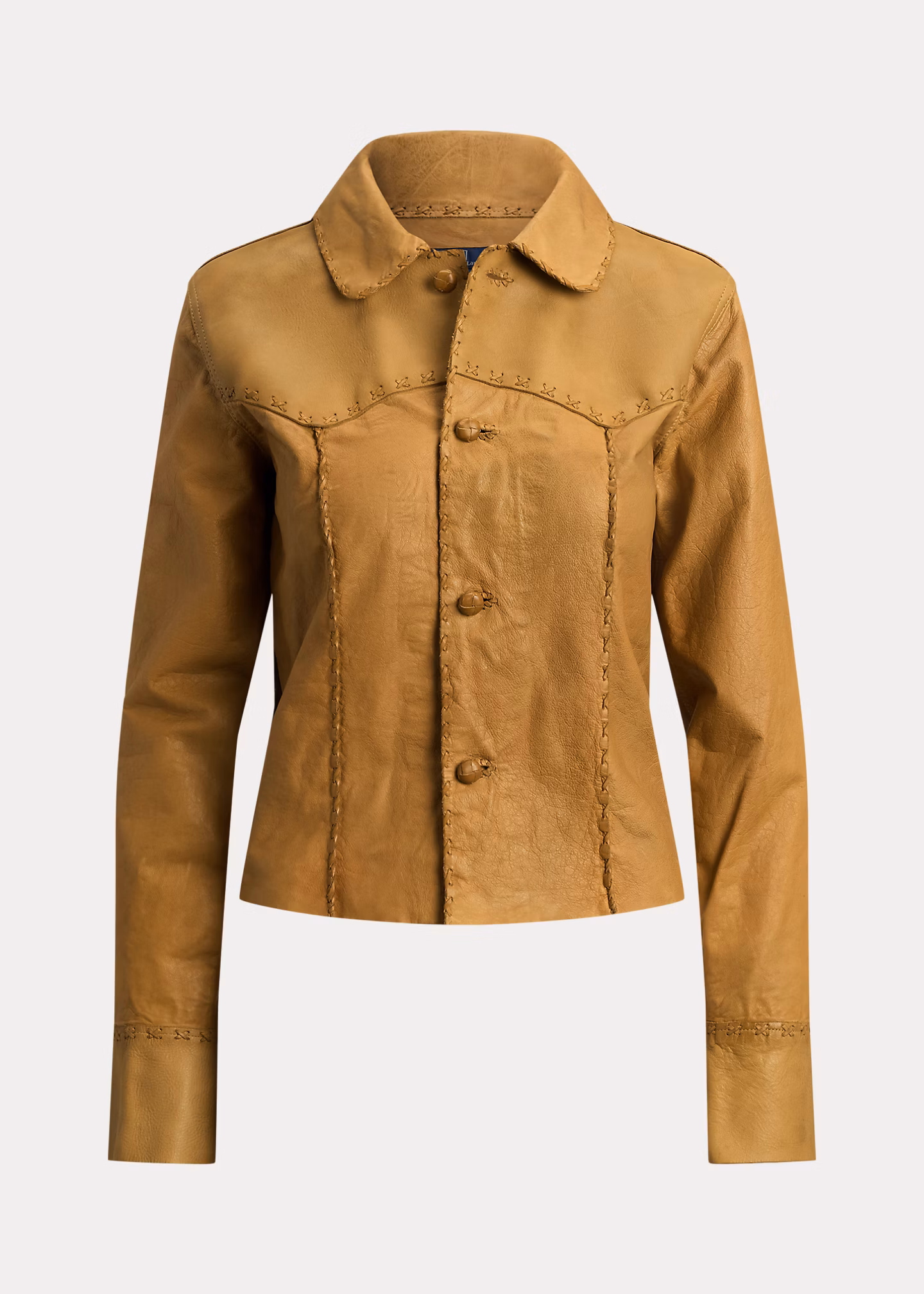 Western-Hemdjacke aus Leder - RALPH LAUREN OUTLET