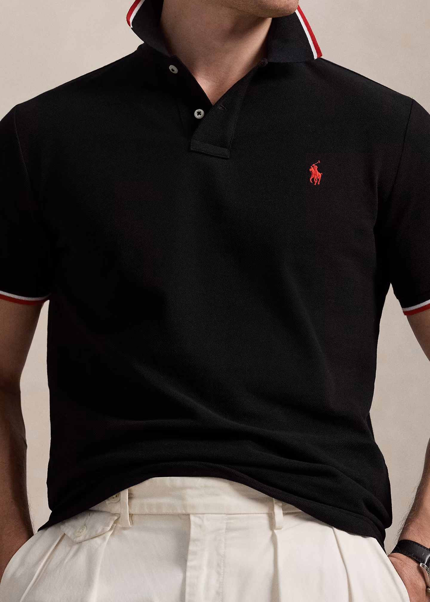 Custom-Slim-Fit Piqué-Poloshirt - RALPH LAUREN OUTLET