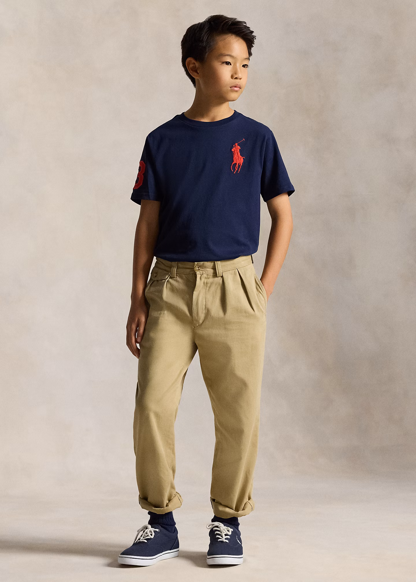 T-Shirt aus Baumwolljersey mit Big Pony - RALPH LAUREN OUTLET