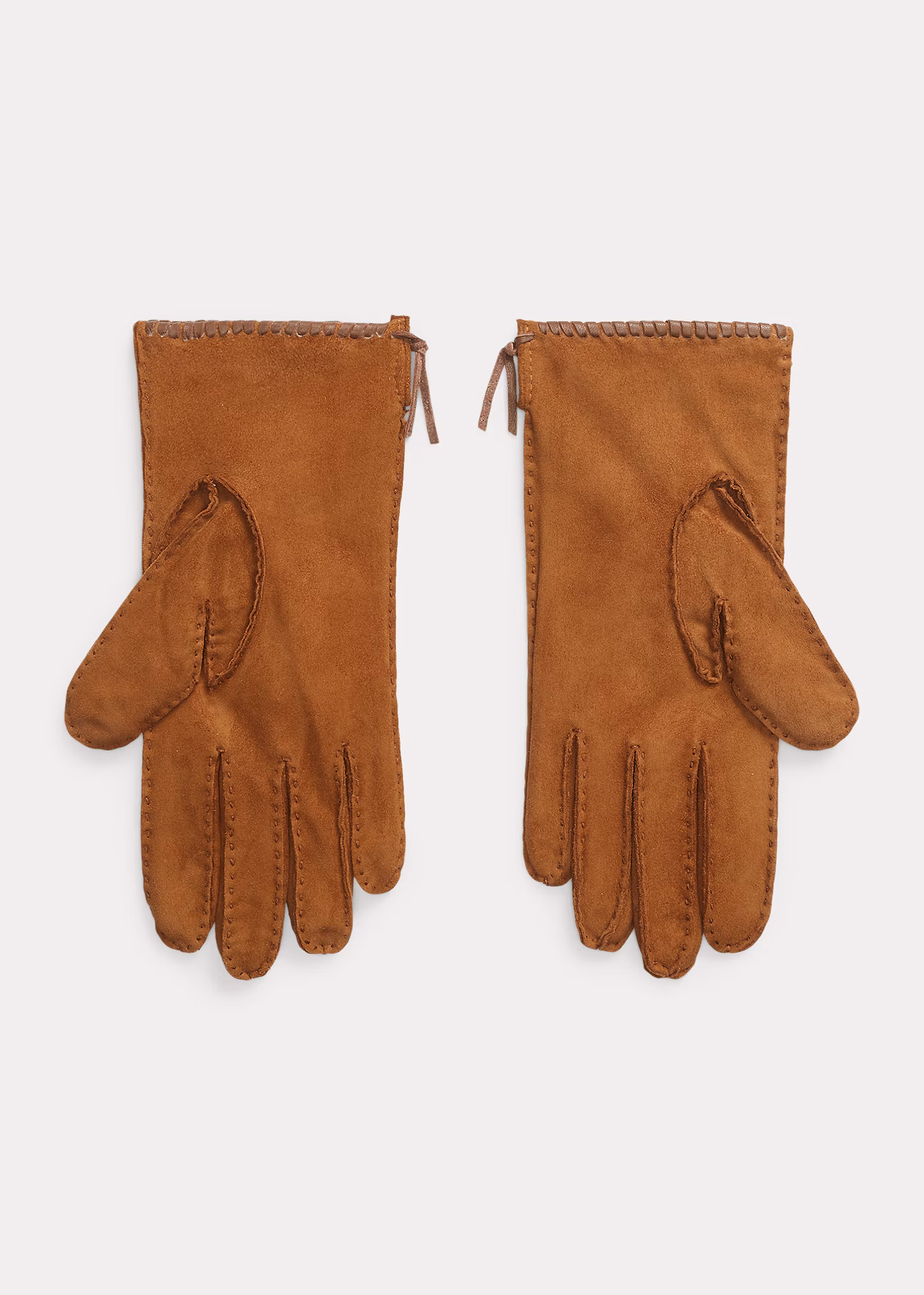 Wildlederhandschuhe mit Ziernähten - RALPH LAUREN OUTLET