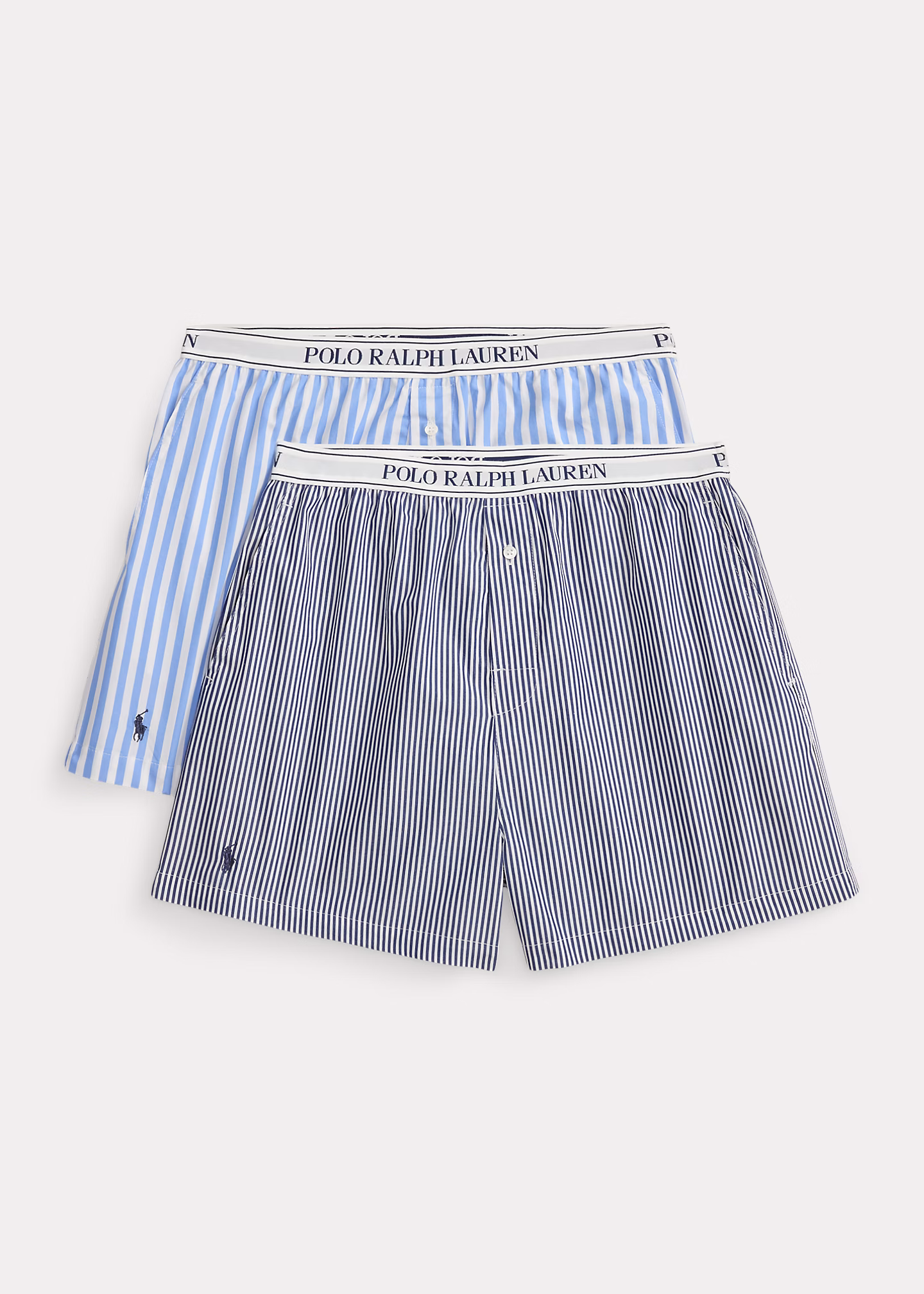 2er-Pack gestreifte Baumwoll-Boxershorts - RALPH LAUREN OUTLET