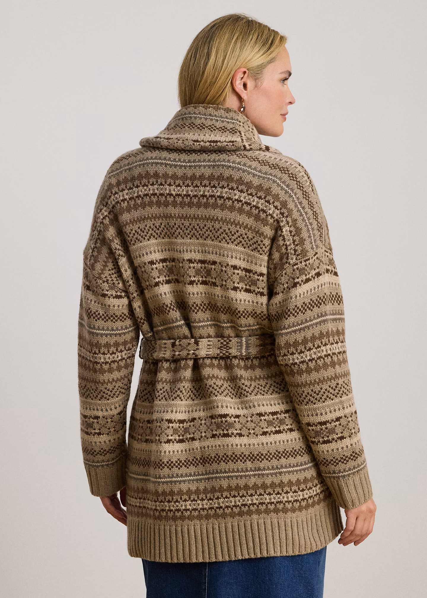 Fair-Isle-Strickjacke mit Gürtel - RALPH LAUREN OUTLET