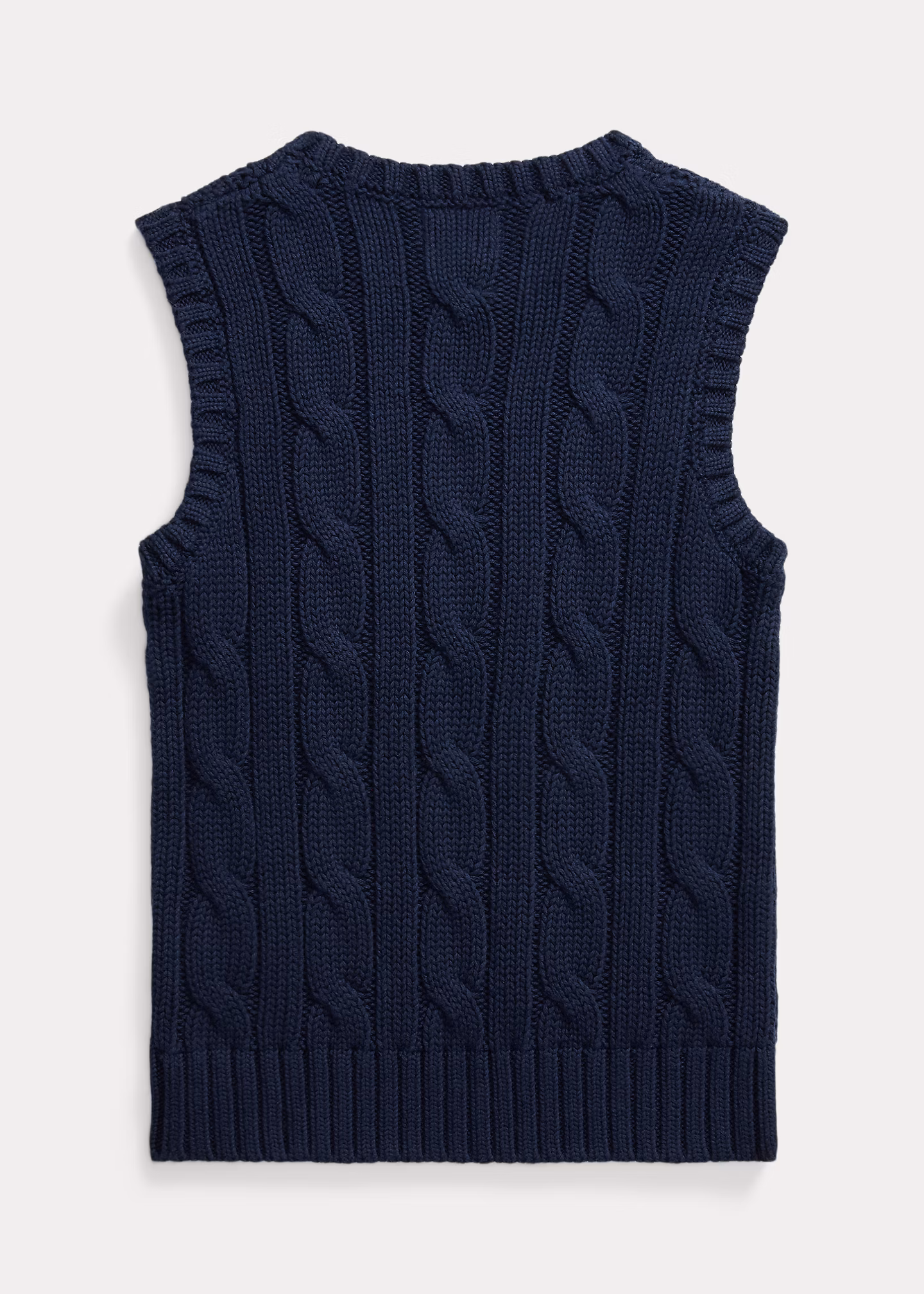 Baumwollpullunder mit Zopfmuster - RALPH LAUREN OUTLET